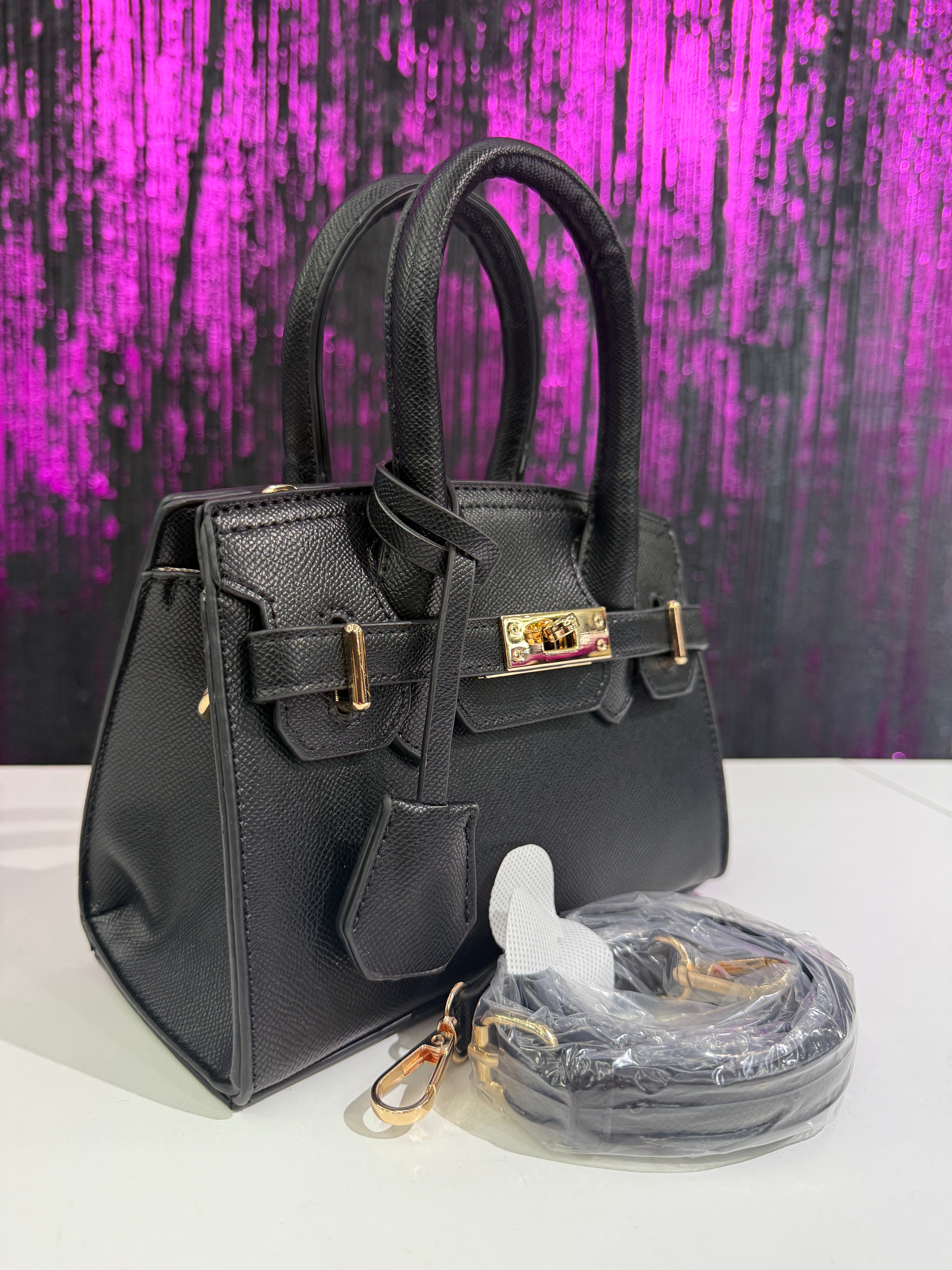 Borsa a Mano con Tracolla-Modello Mini Birkin