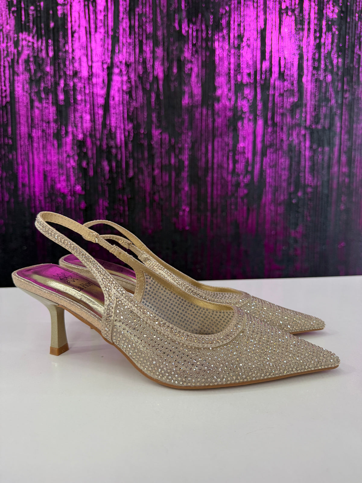 Slingback strass