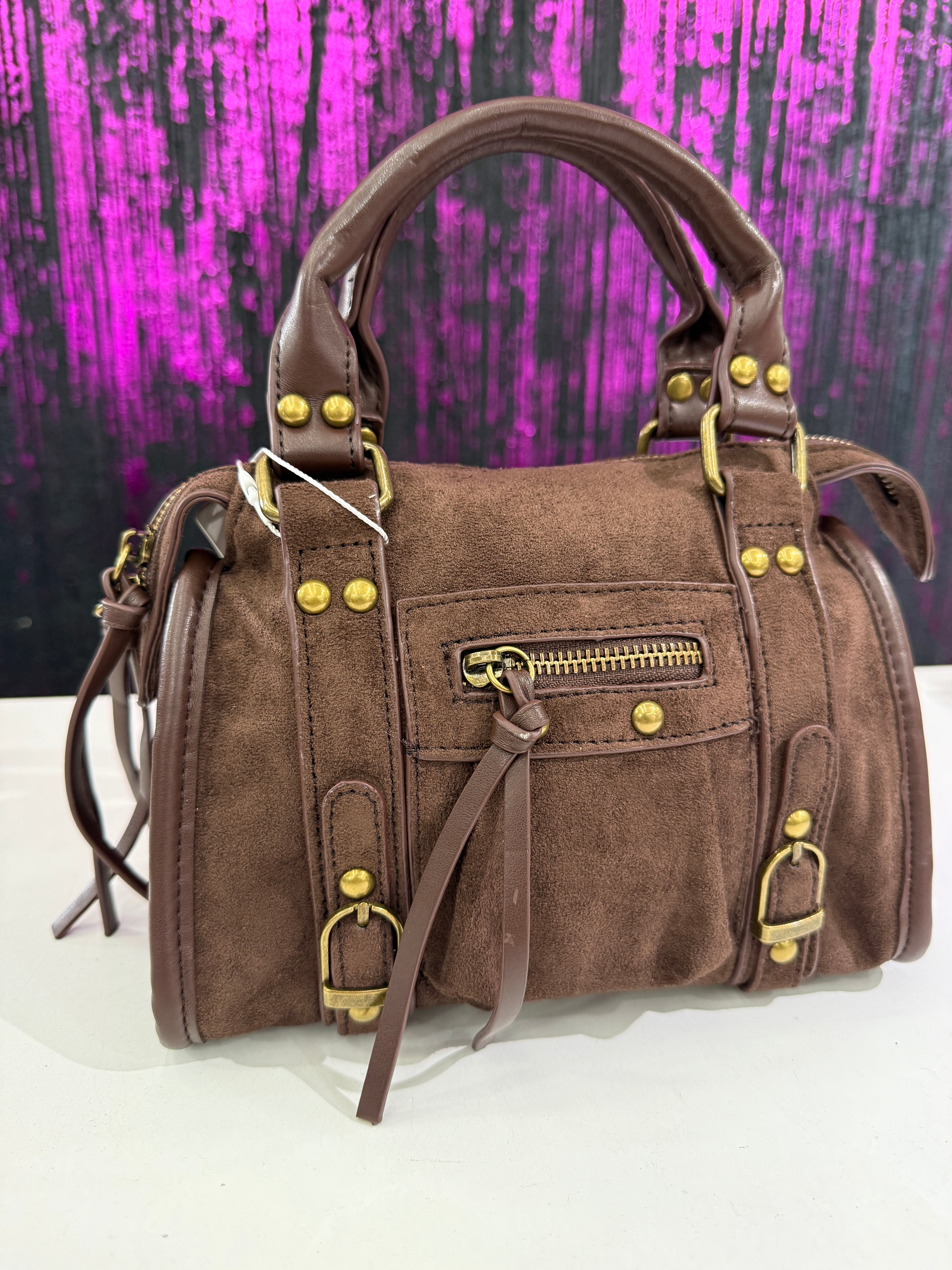 Borsa Donna in Effetto Scamosciato