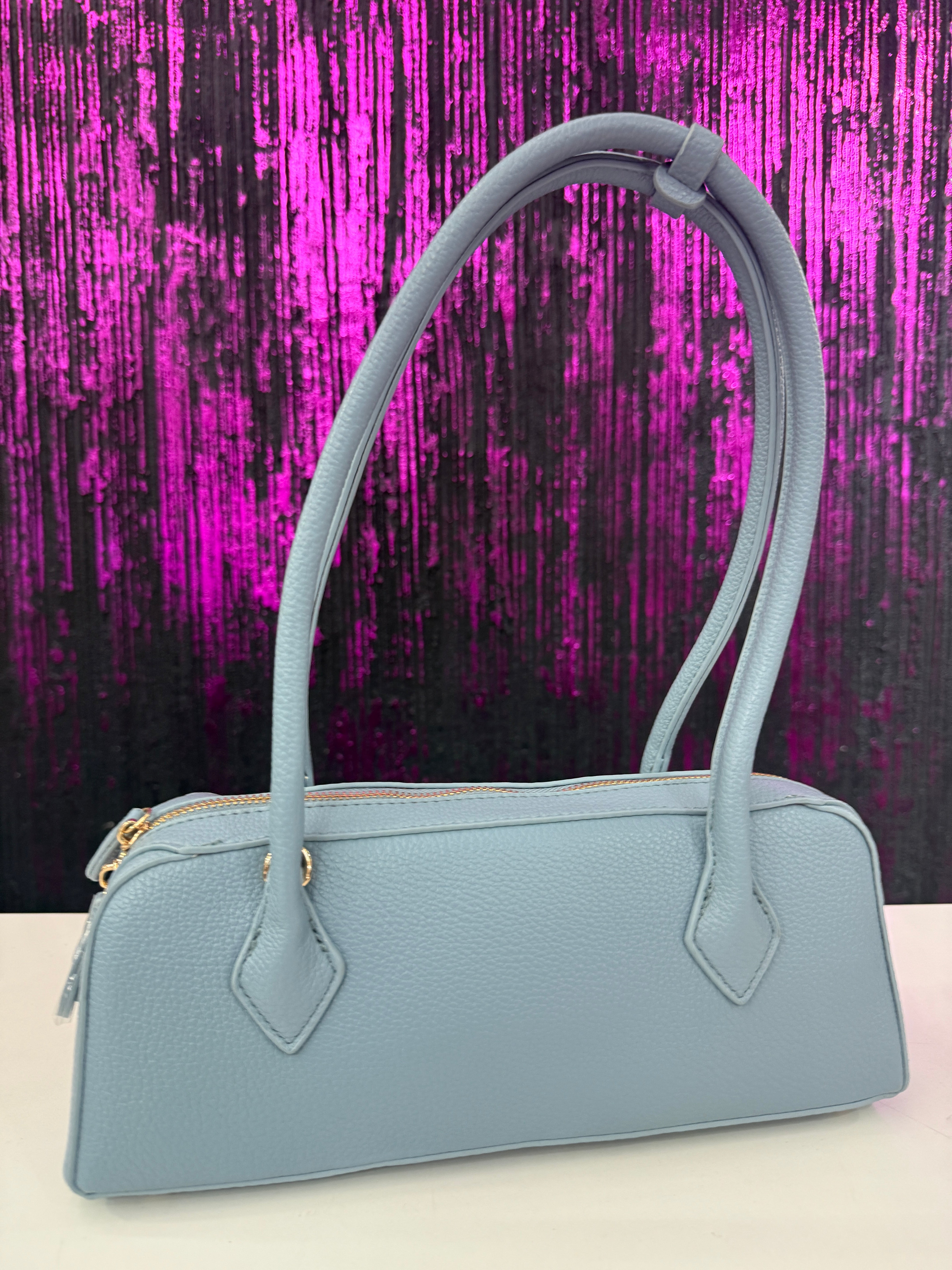 Bauletto in pelle con tracolla