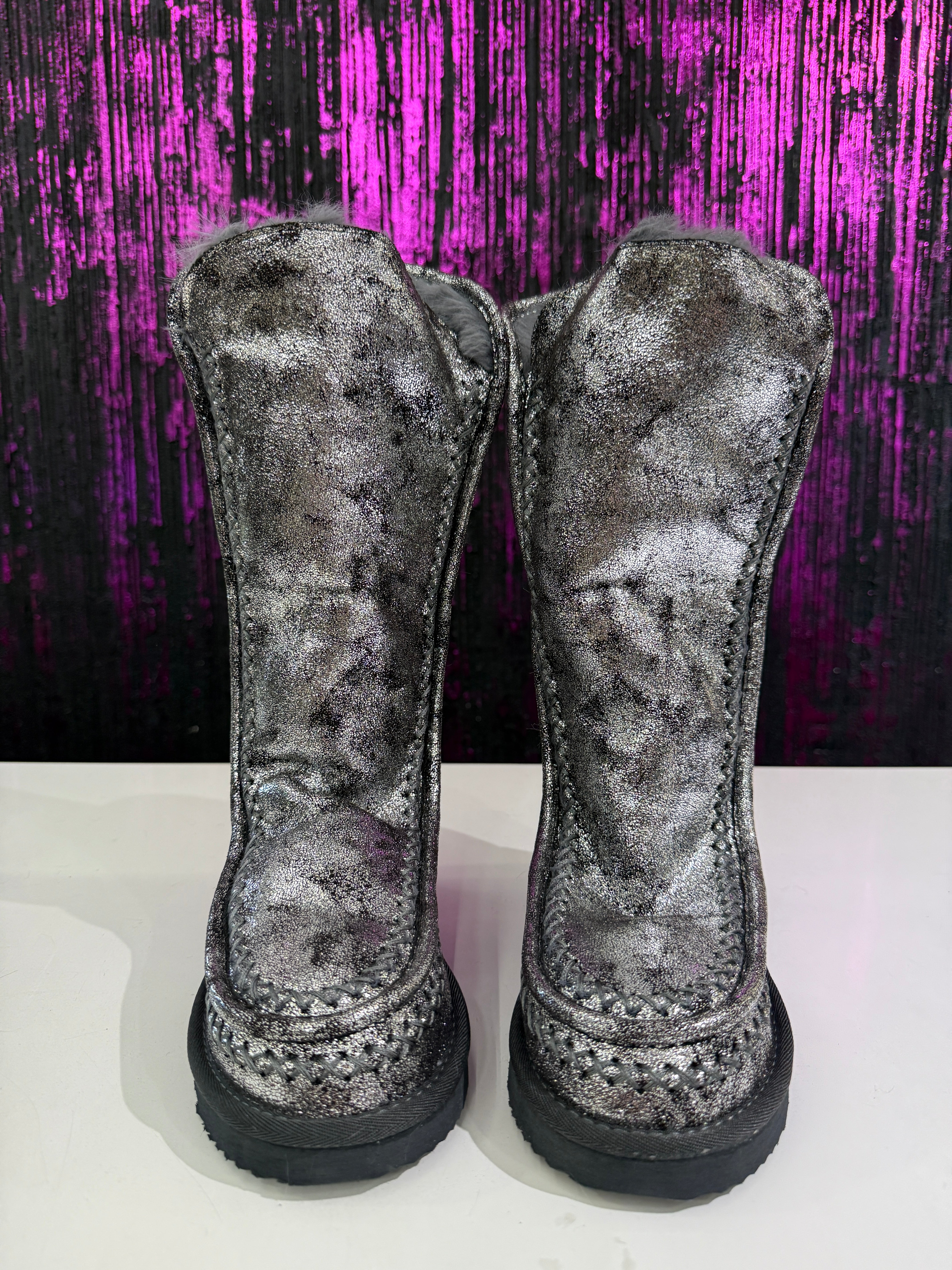 Stivaletto in Pelliccia Modello Alto