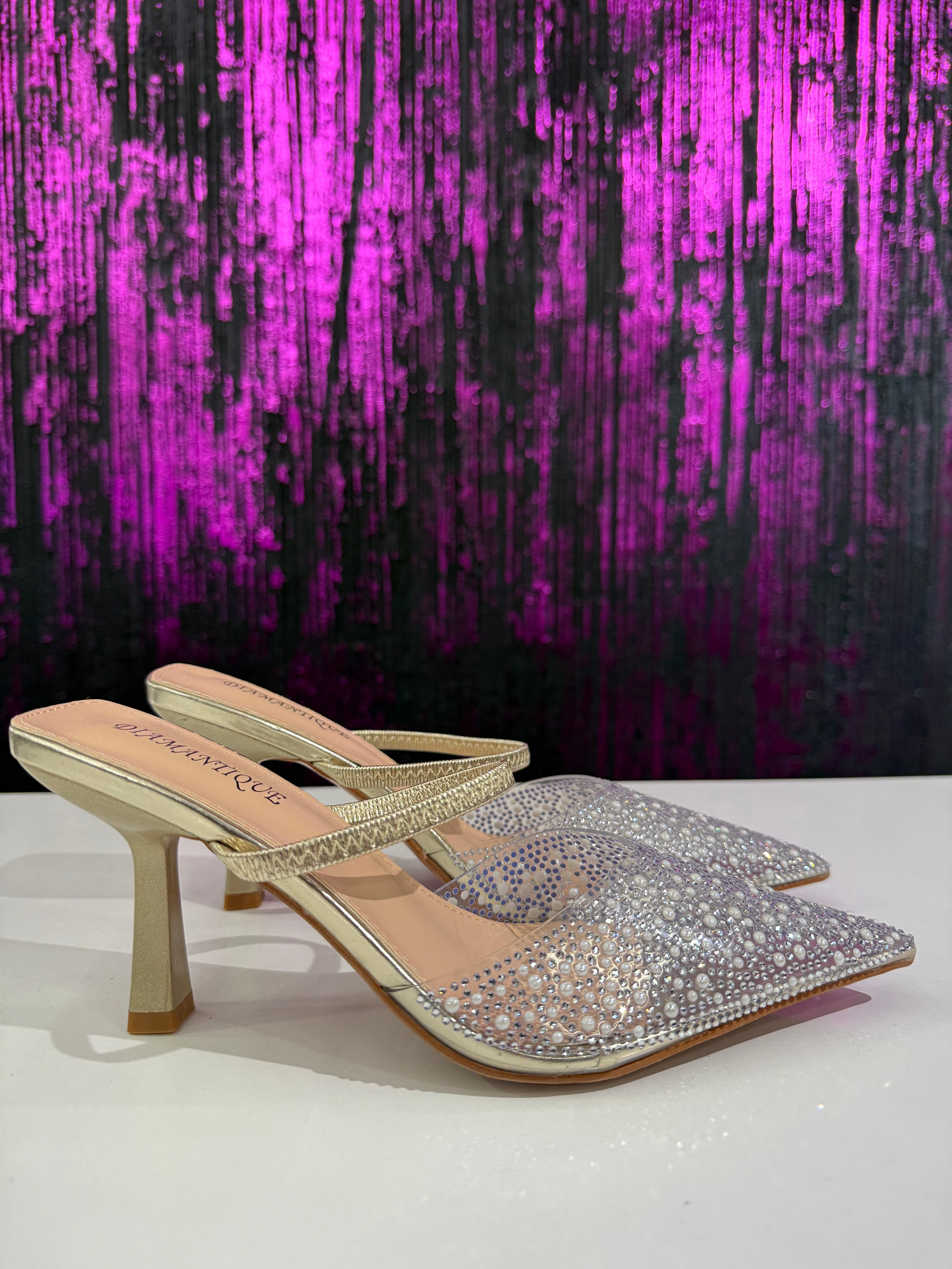 Slingback Donna con Strass