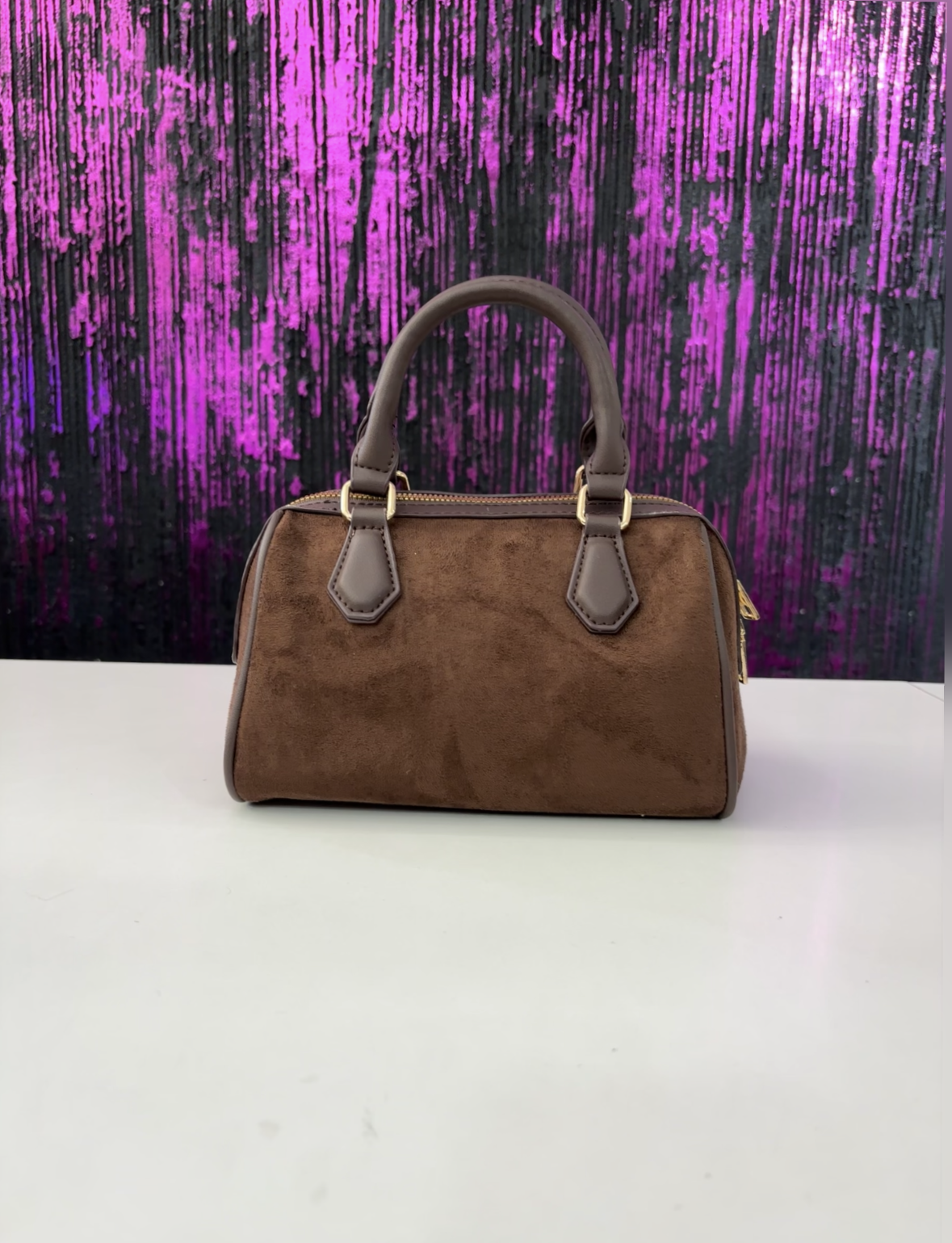 Bauletto scamosciato