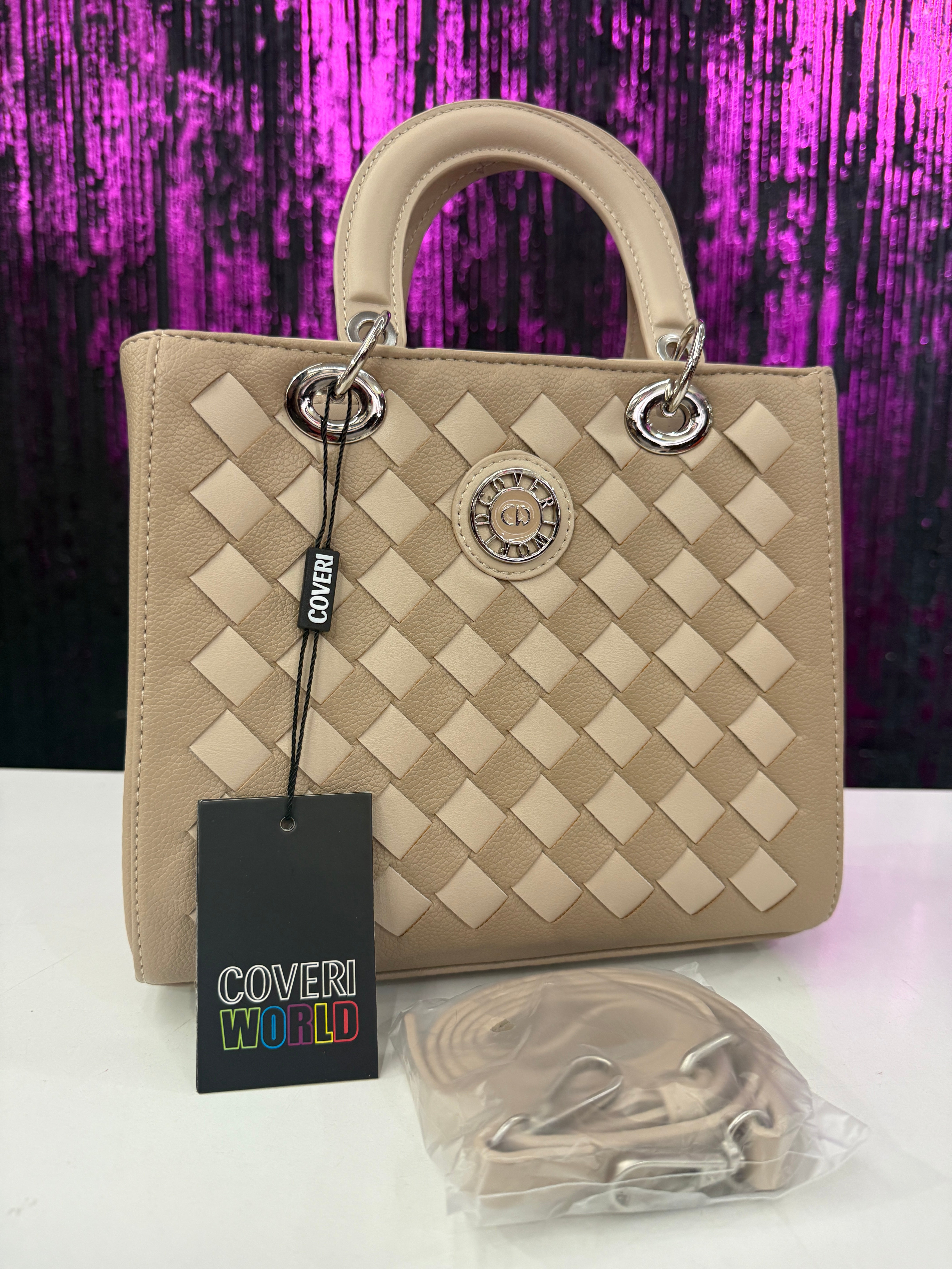 Borsa Rigida Enrico Coveri intrecciata
