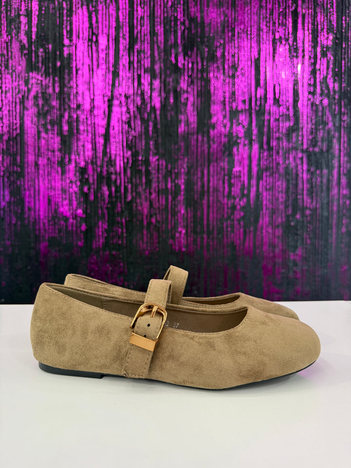 Ballerina camoscio mod.Mary Jane