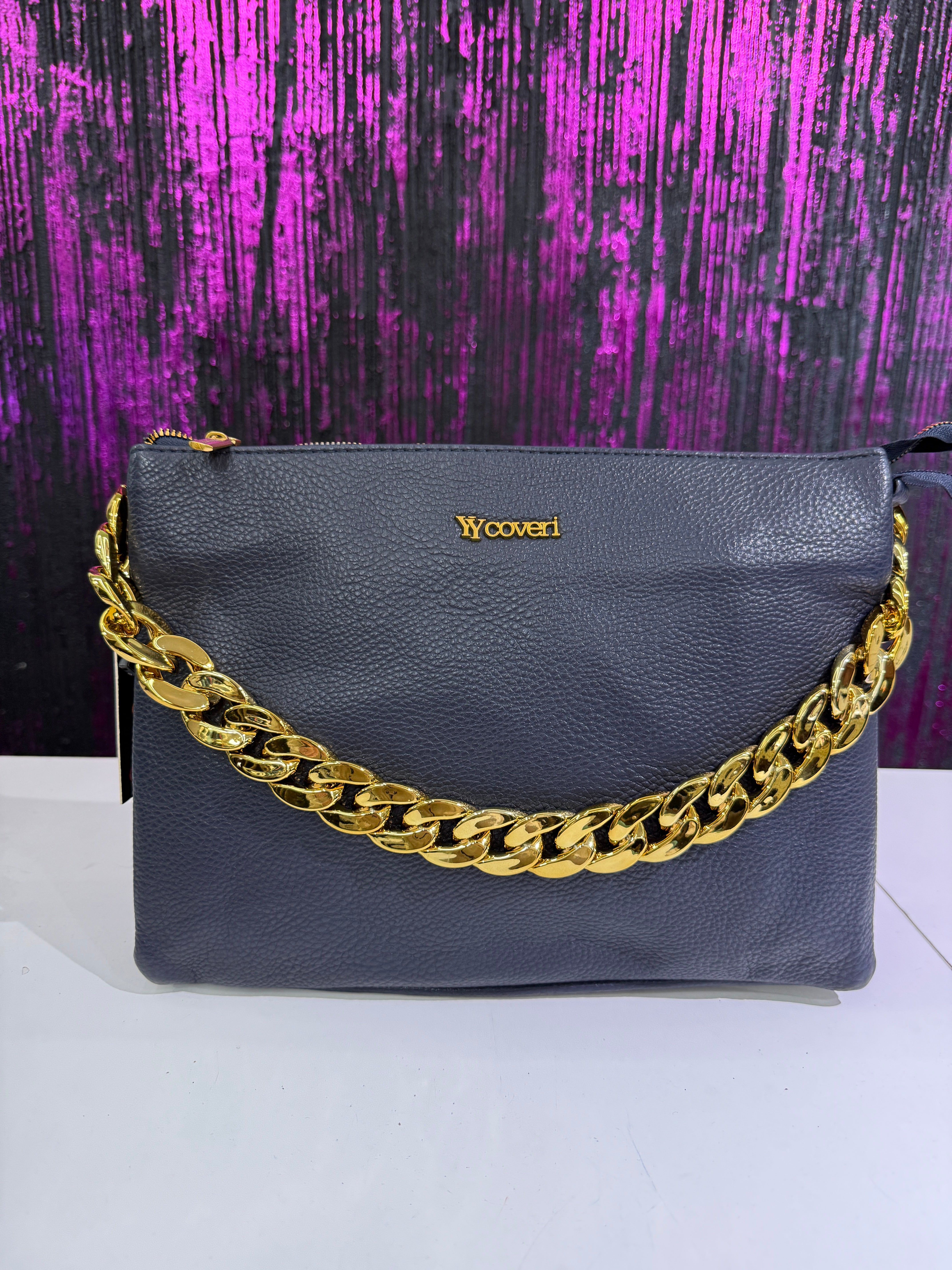 Borsa a Spalla con Catena Dorata