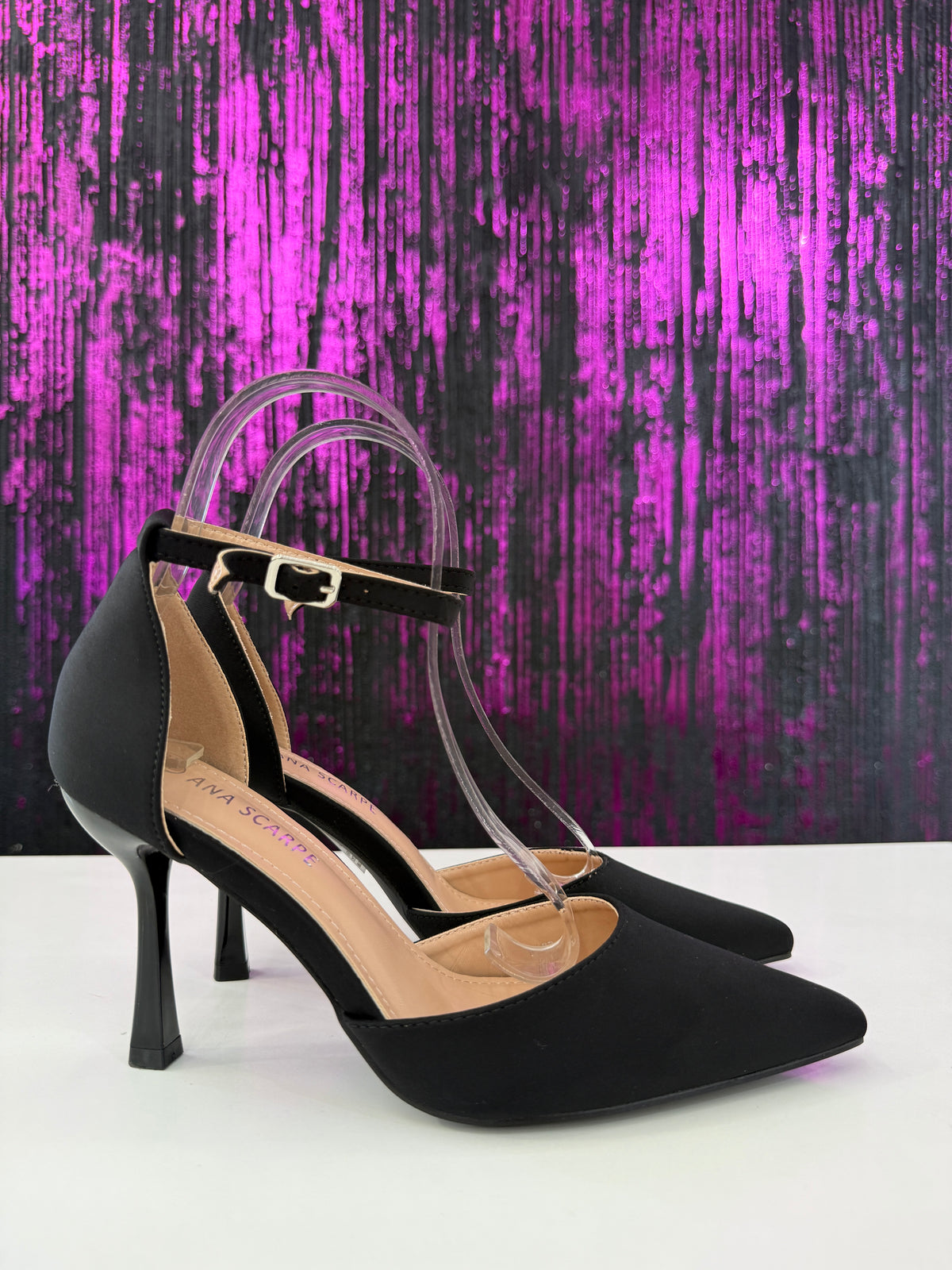 Slingback tessuto