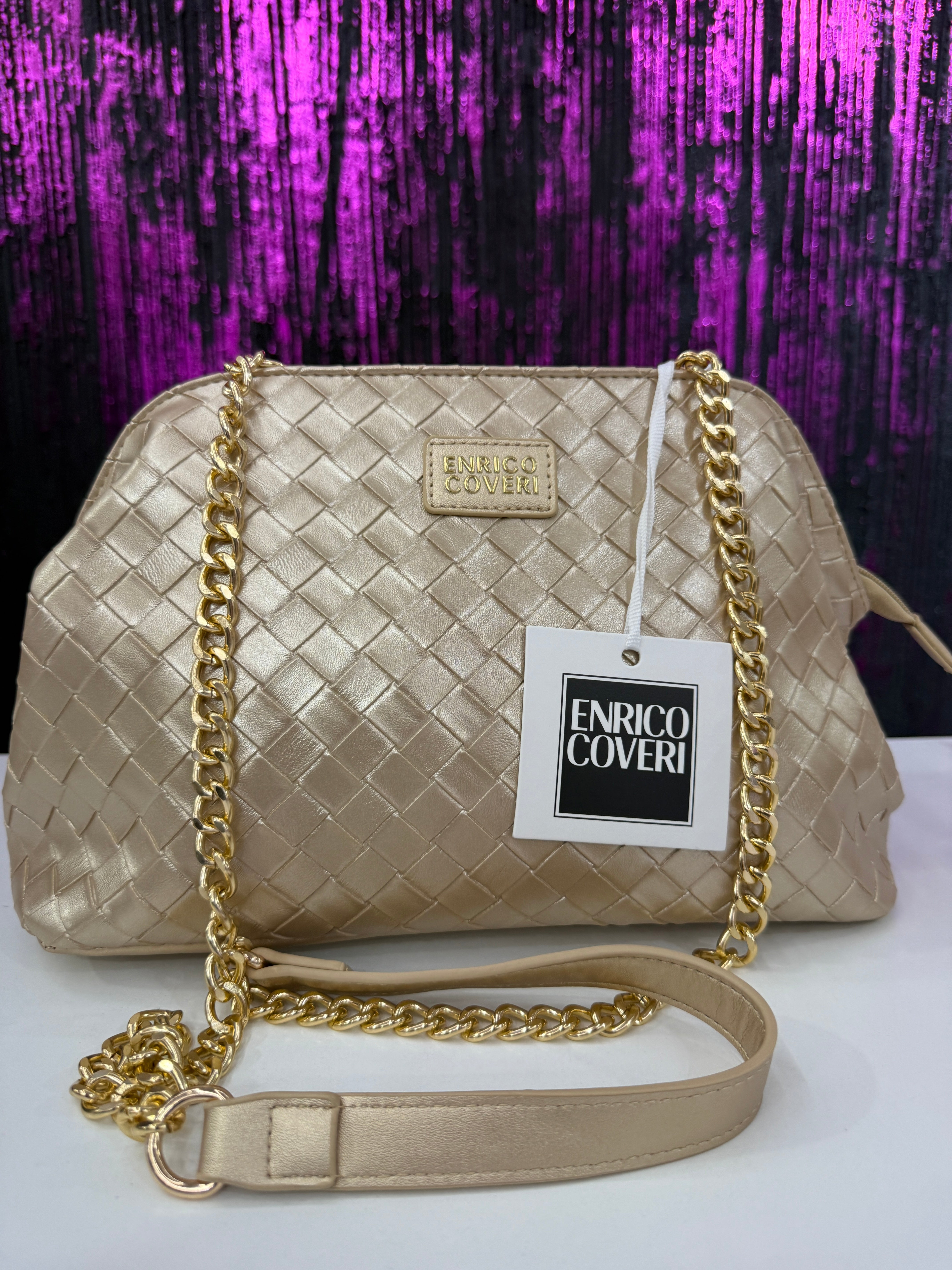 Borsa di enrico coveri intrecciata