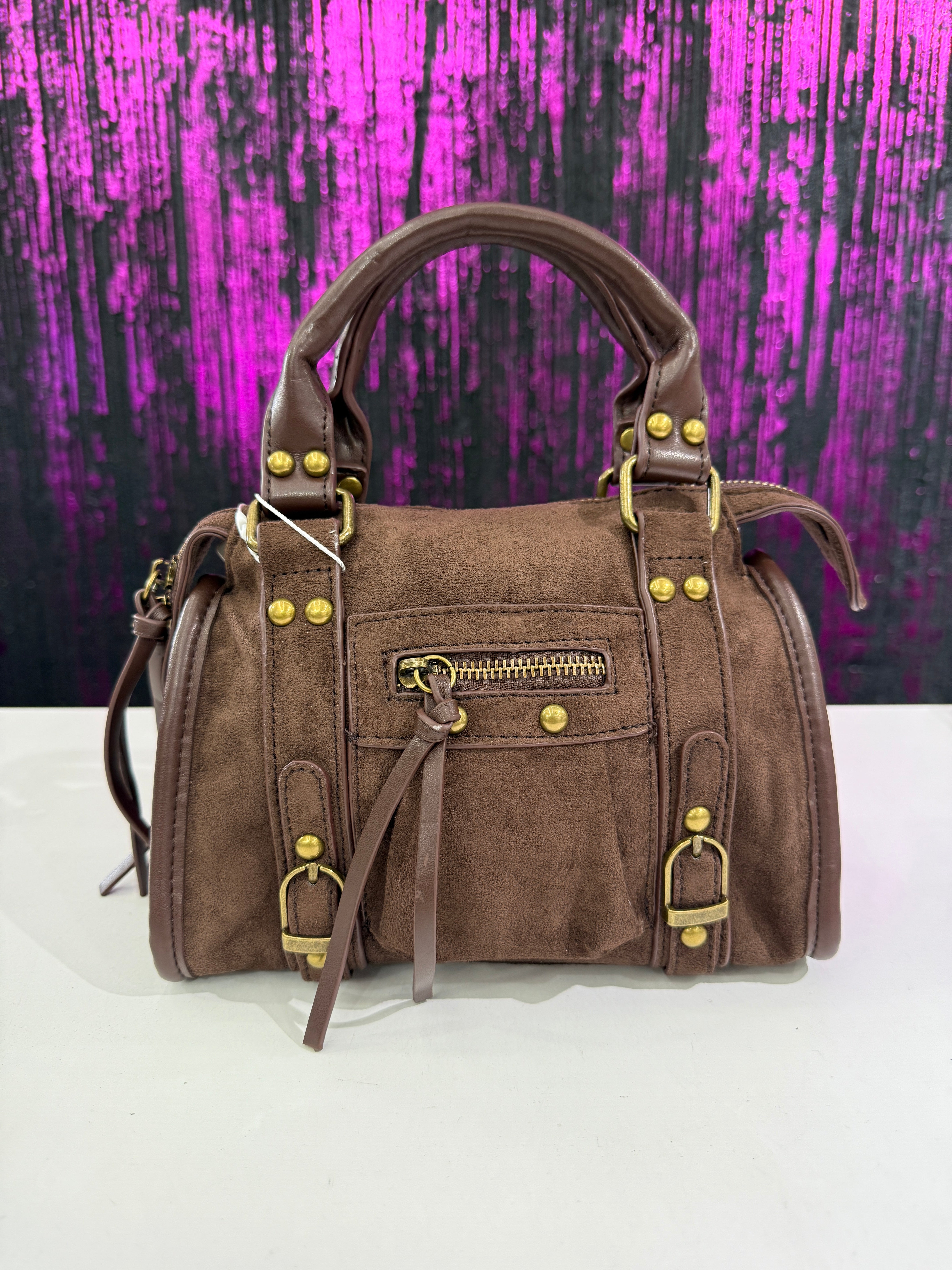 Borsa Donna in Effetto Scamosciato