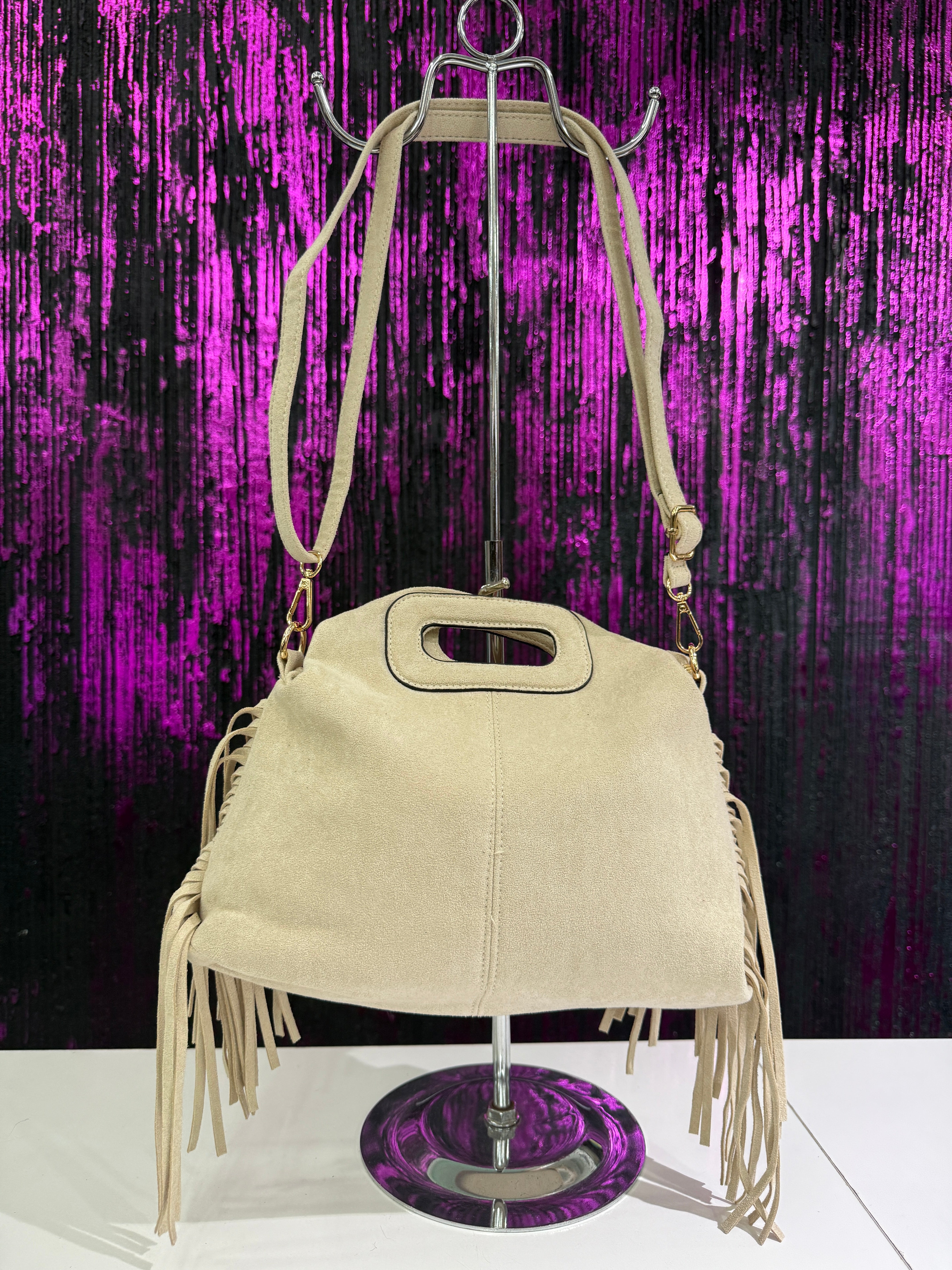 Borsa in Camoscio con Frange – Modello Boho Chic