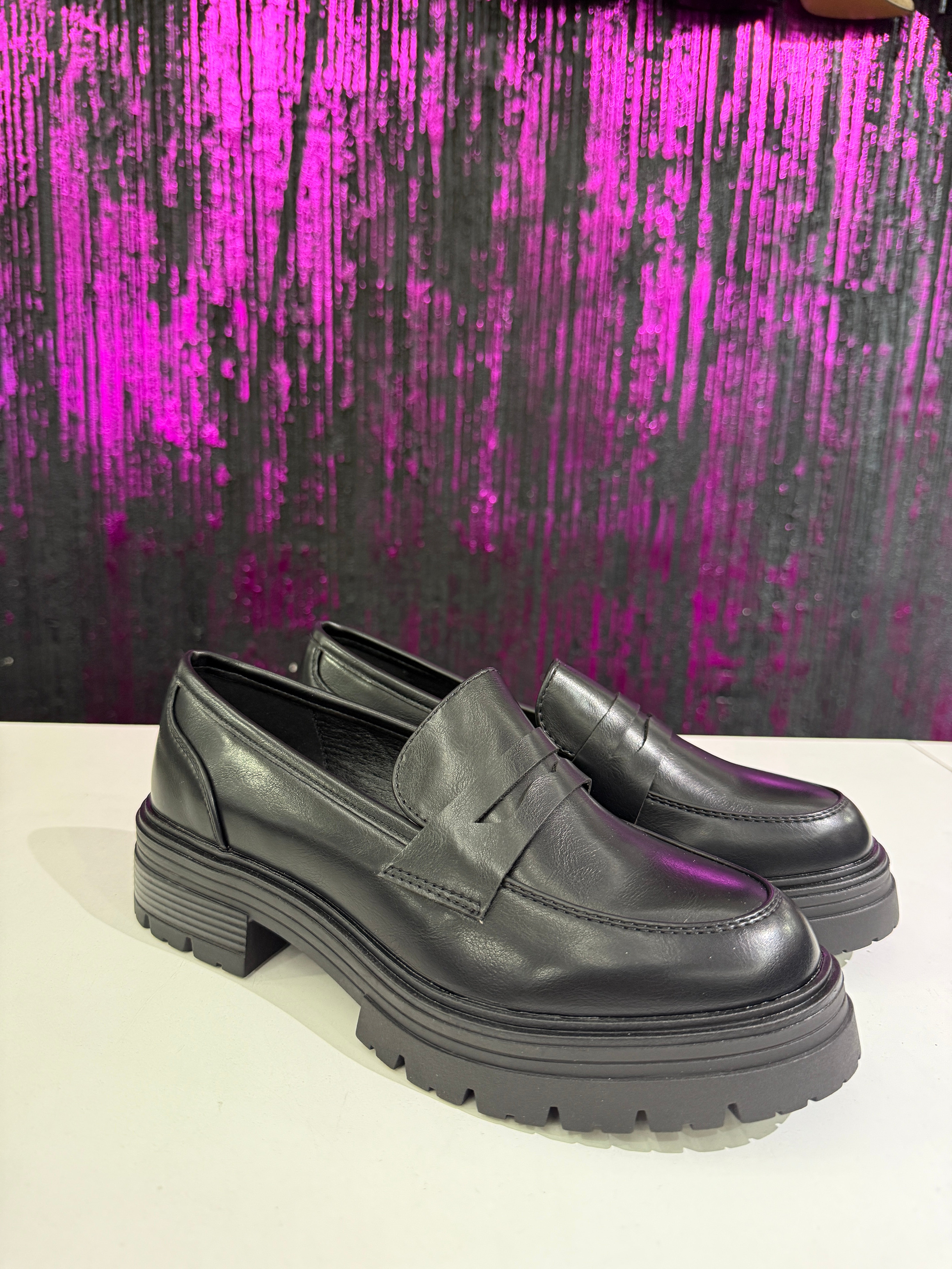 Mocassini Donna in Pelle Nera