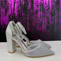 Slingback velato tacco doppio