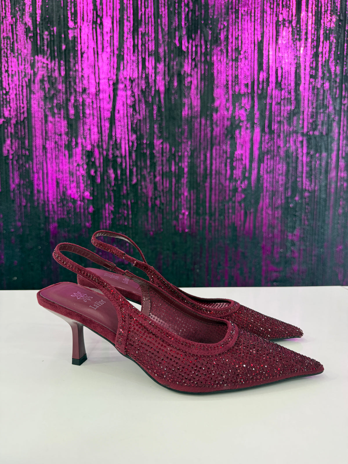 Slingback strass