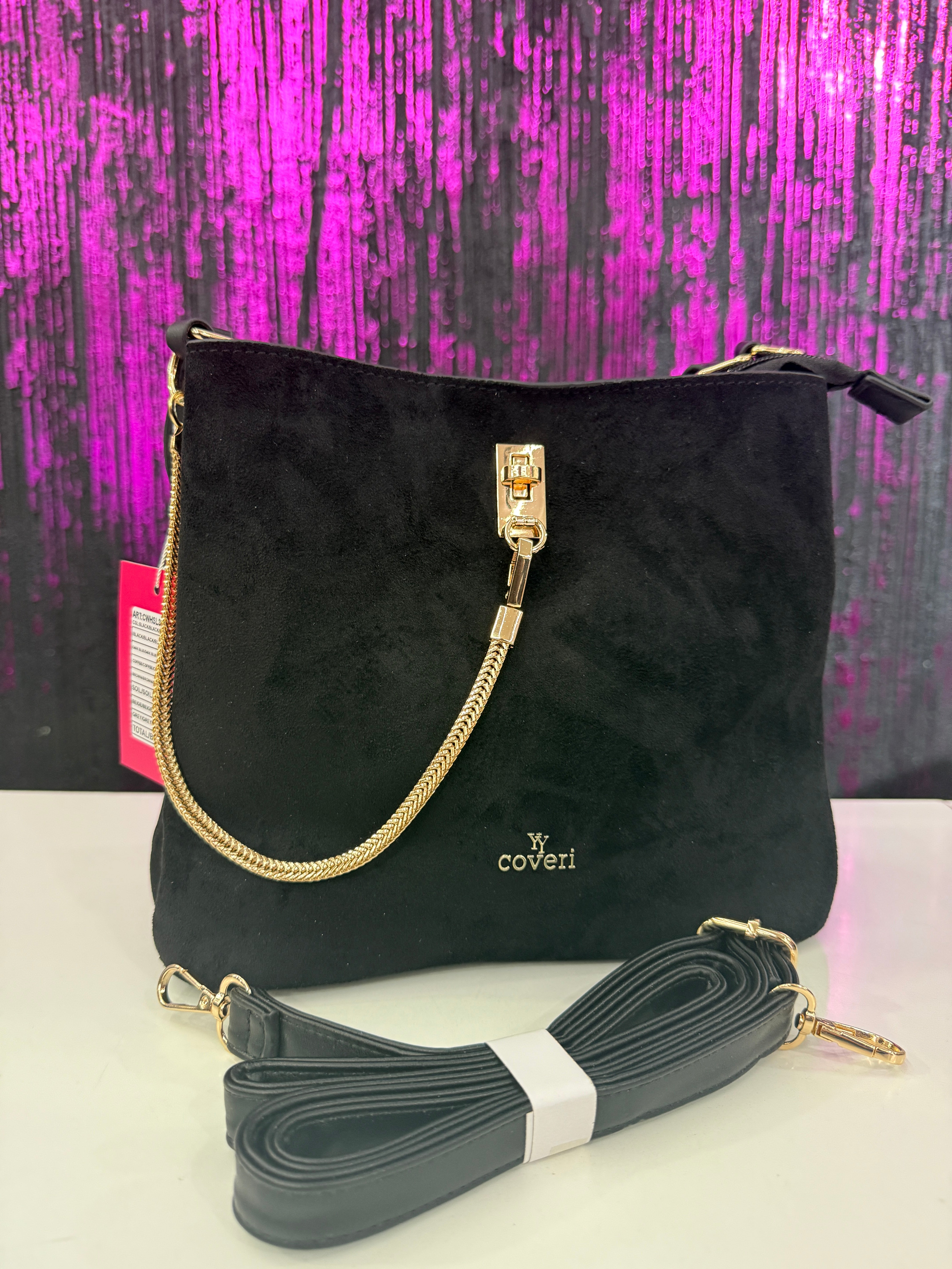 Borsa coveri camoscio