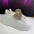 Sneakers Donna Platform con Fiocco Gioiello