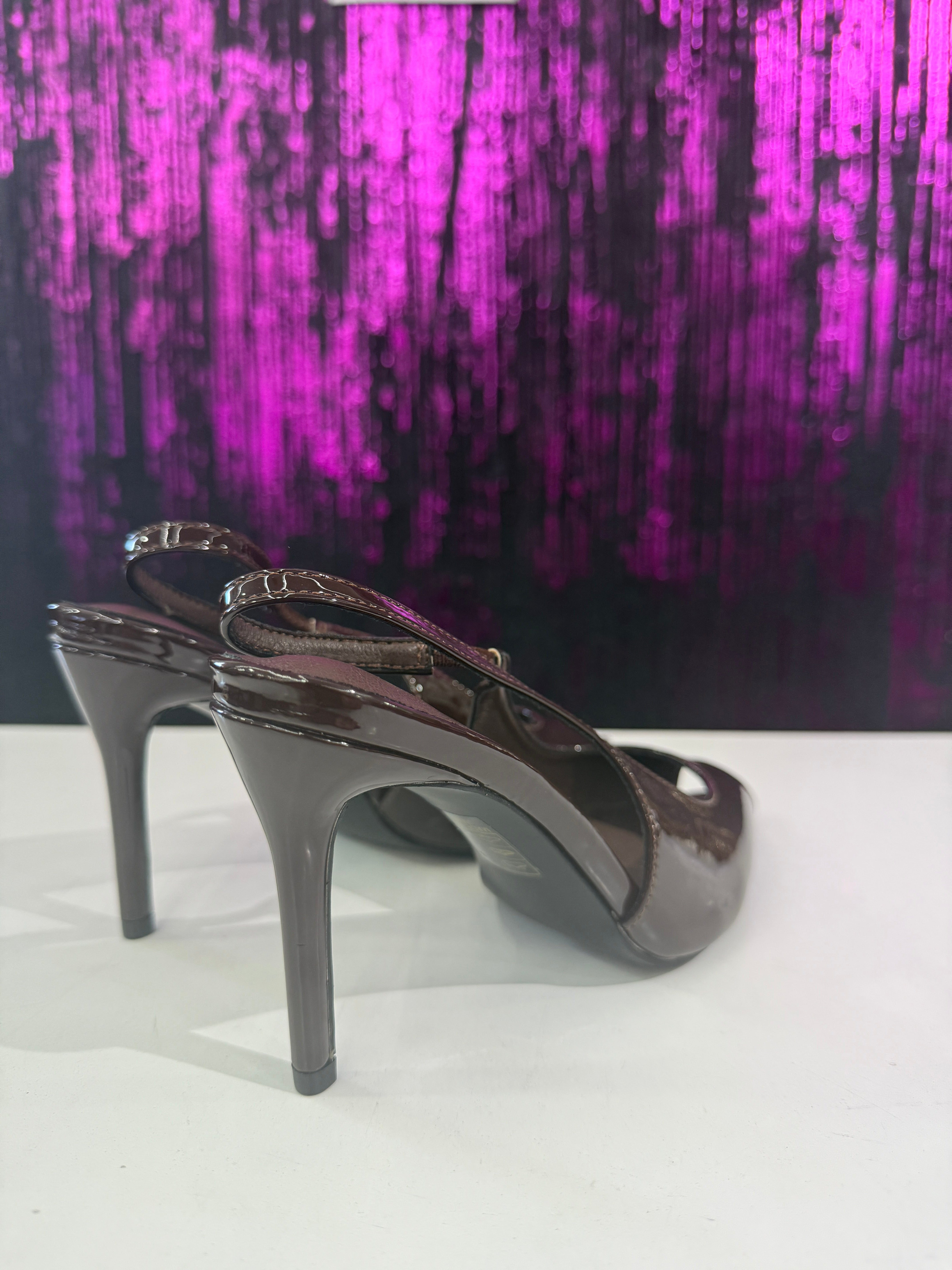 Slingback Vernice a Punta