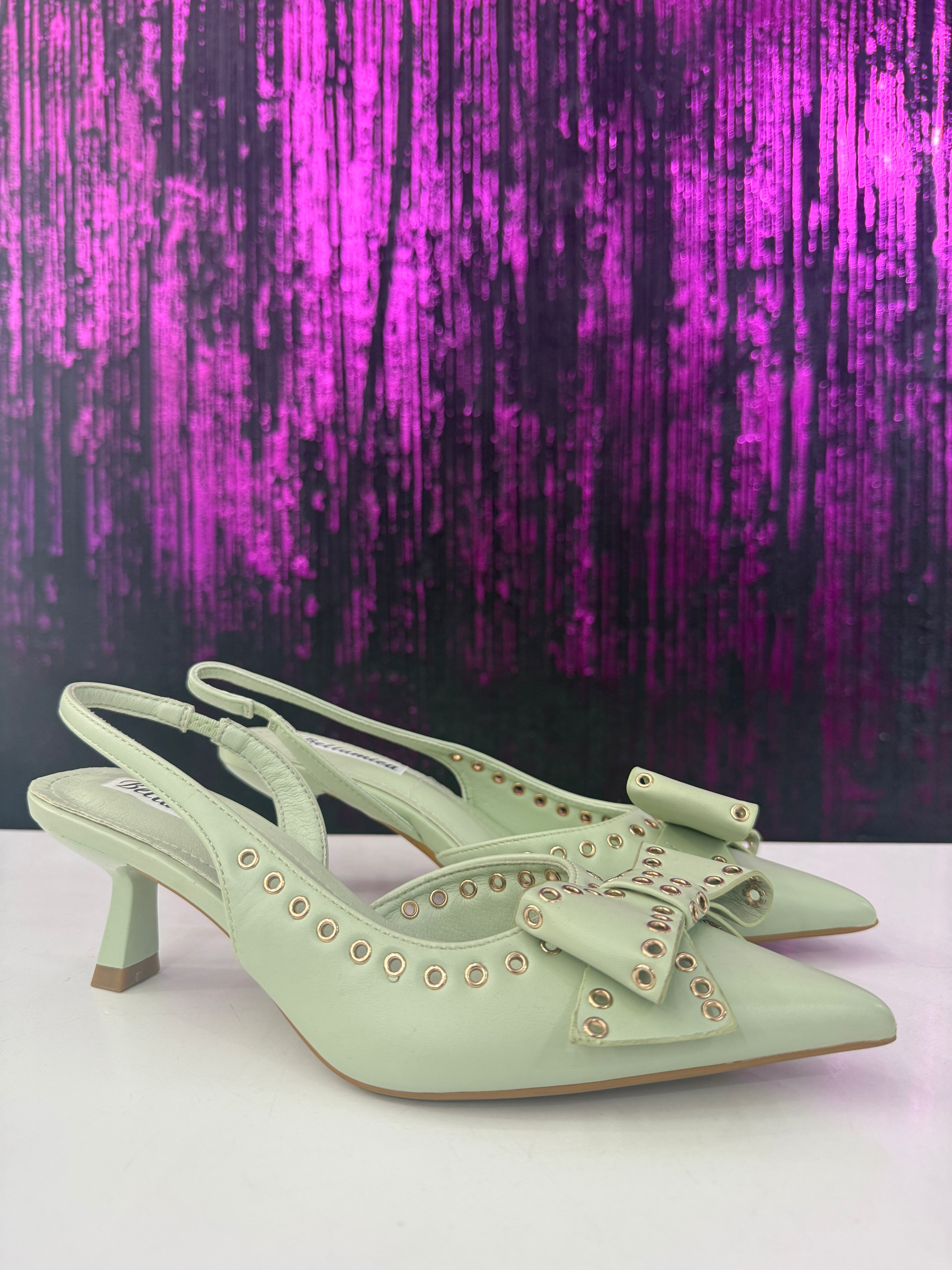 Slingback borchie fiocco