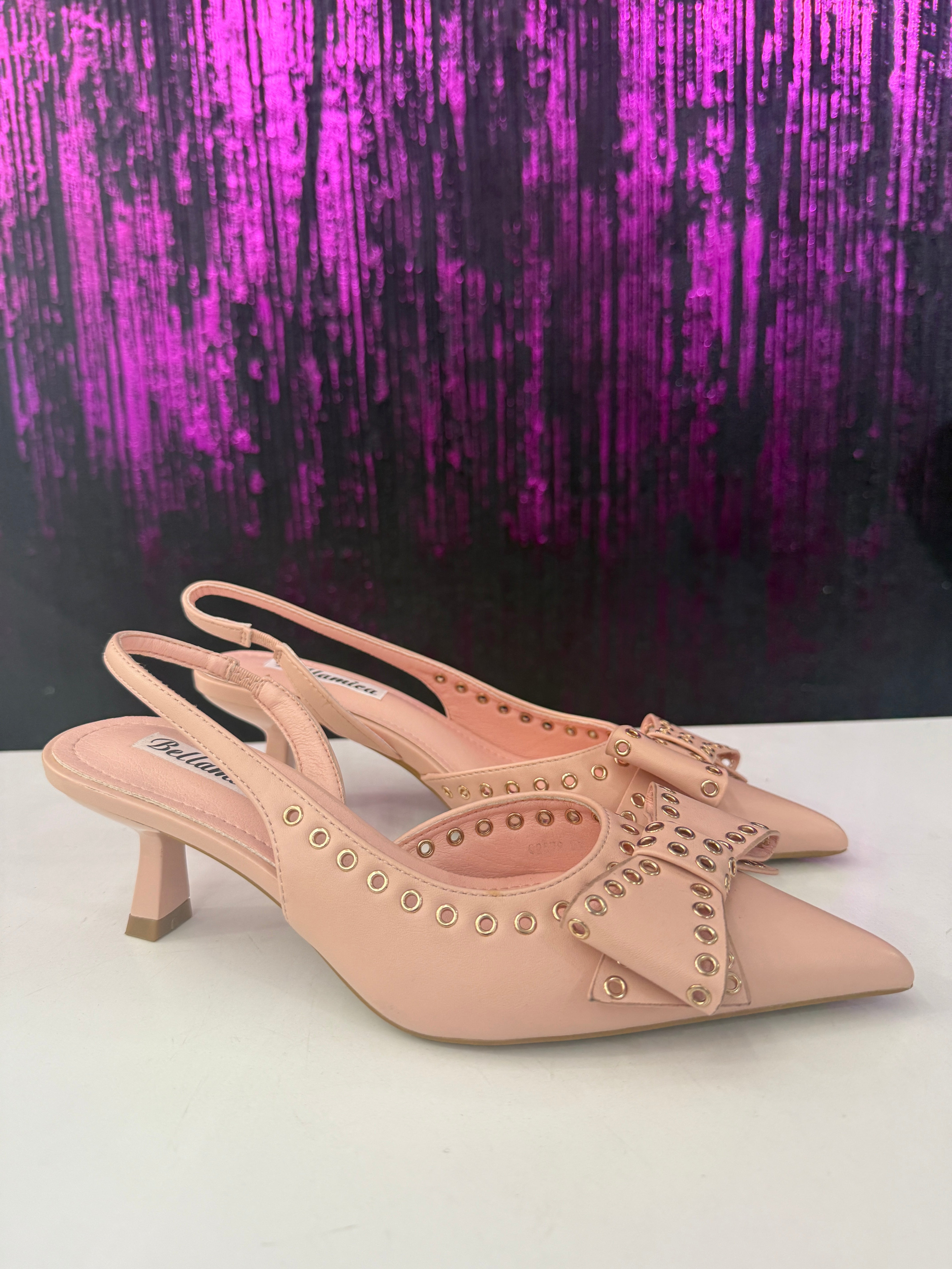 Slingback borchie fiocco