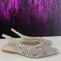 Ballerine slingback brillantinata