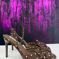 Slingback fiocco pois