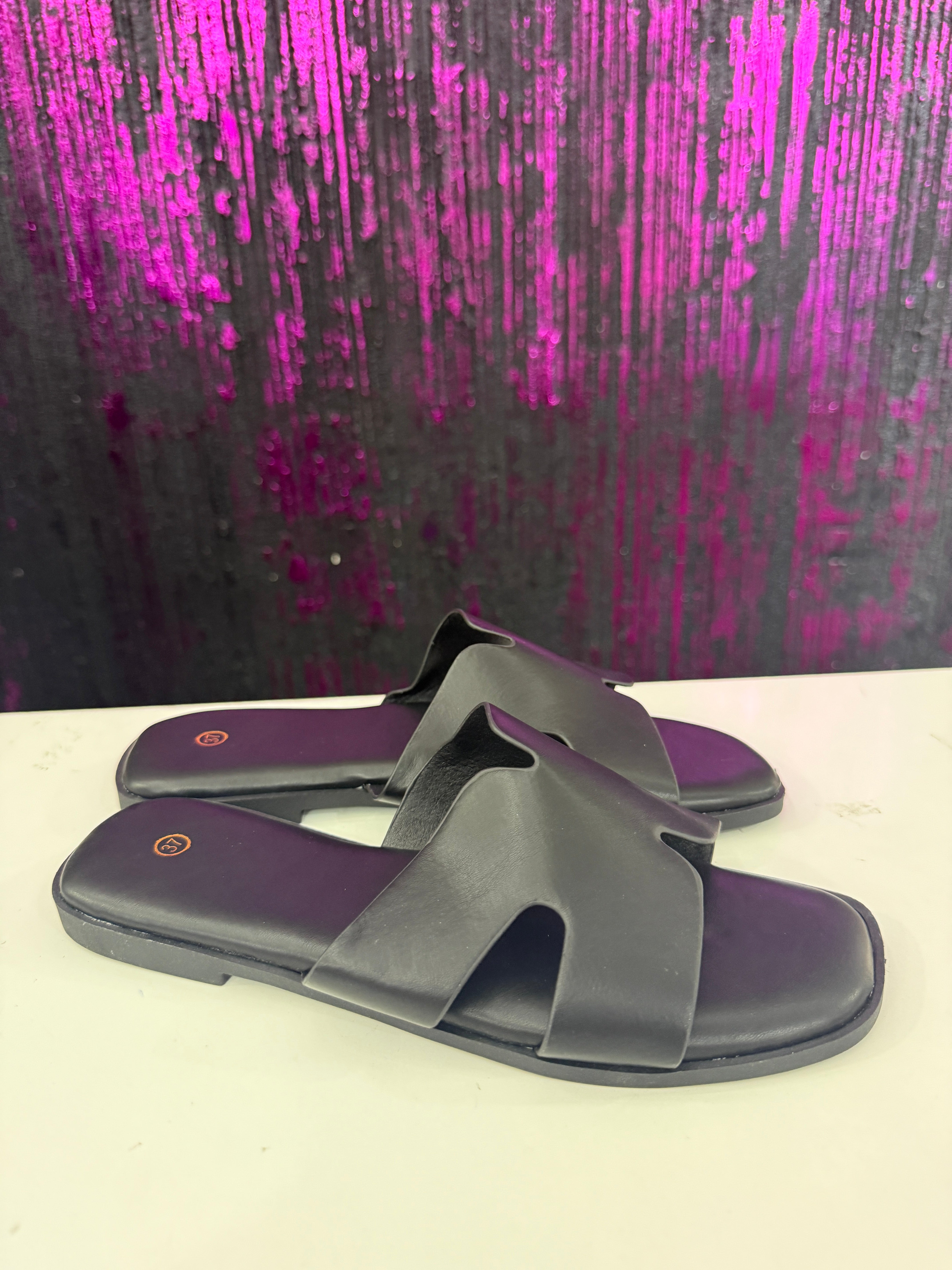 Pantofoline tinta unita mod.hermes