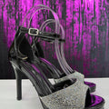 Sandalo plateau strass