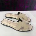 Ciabattina mod.Hermes camoscio cuciture