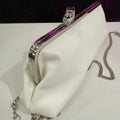 POCHETTE ELEGANTE BIANCA A CLIC-CLAC