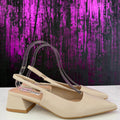Slingback tacco doppio