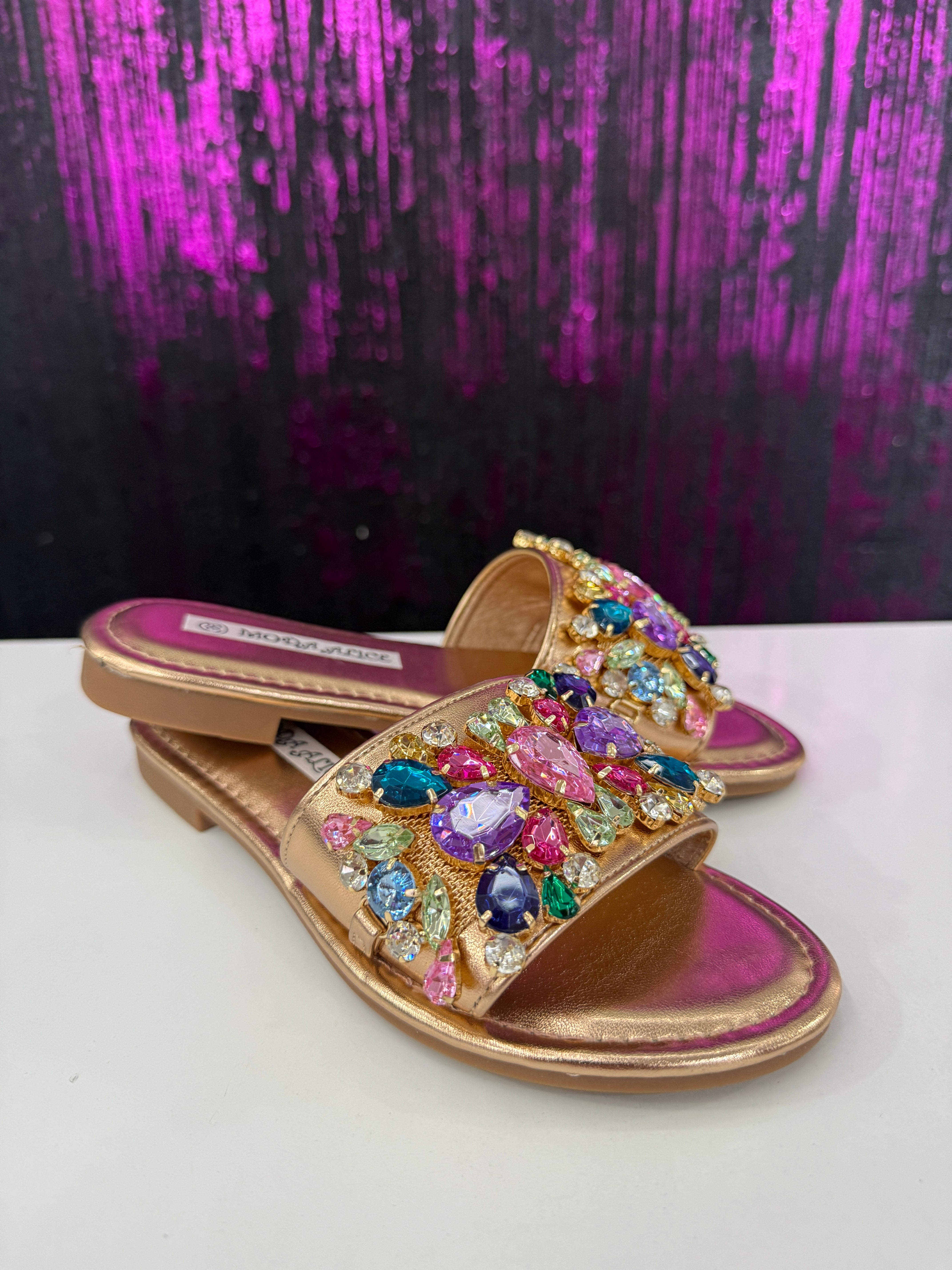 Pantofolina maxi pietre