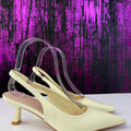 Sandali slingback colori pastelli
