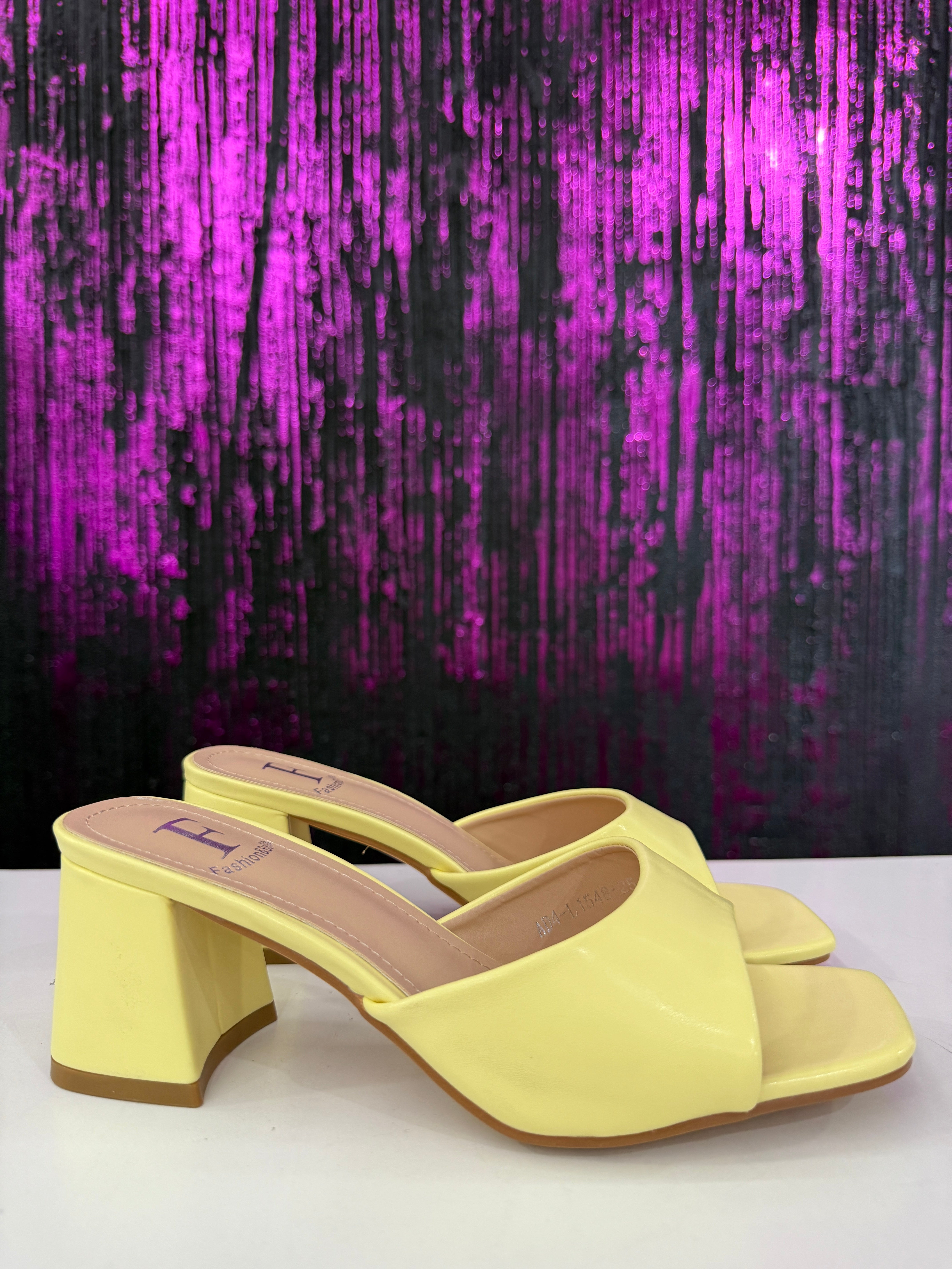 Mules tacco doppio