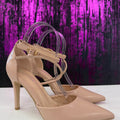 Slingback tacco comoda brillantini