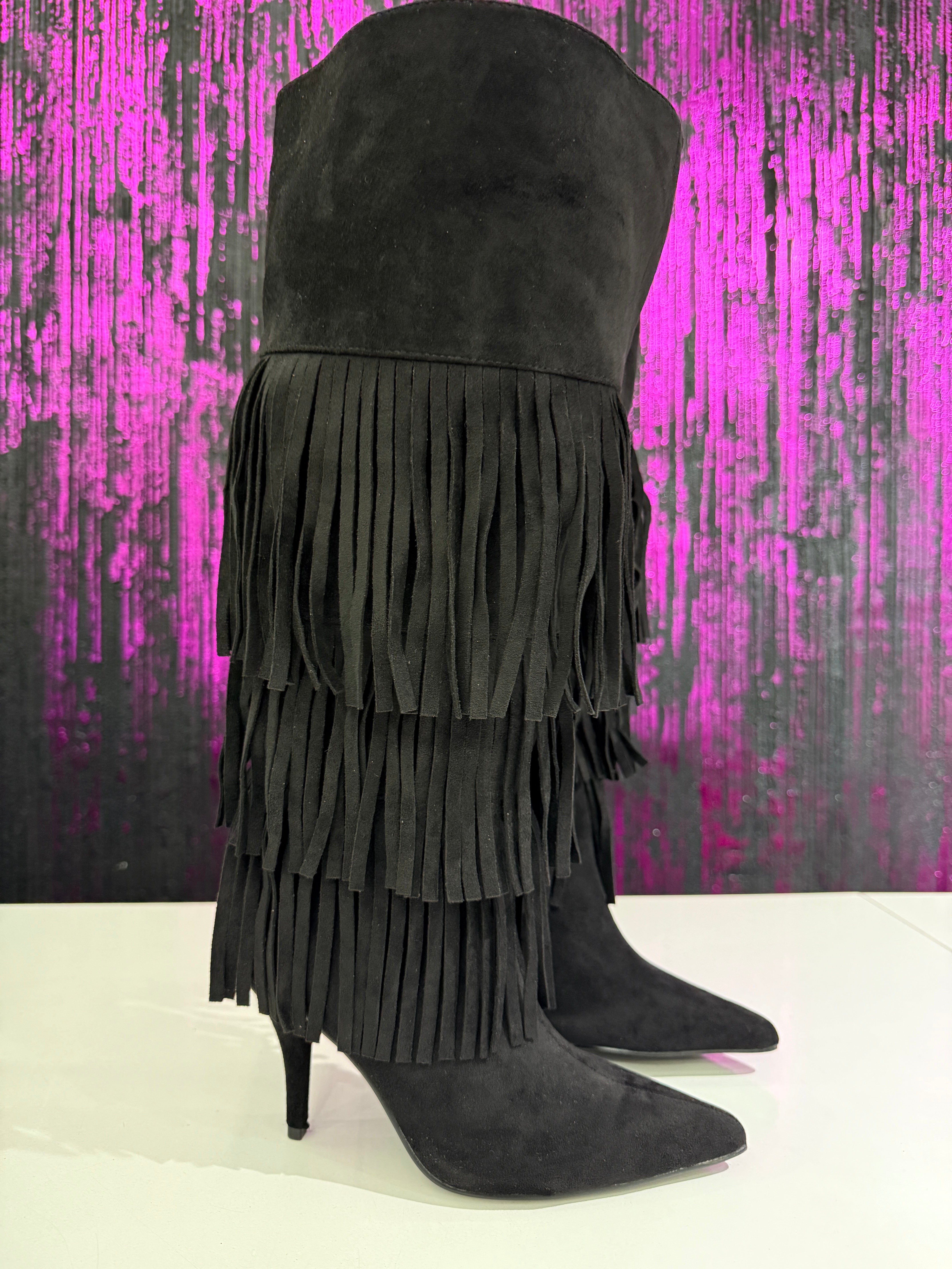 Stivale Donna con Frange