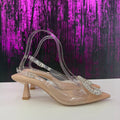 Slingback gioiello tacco basso