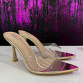 Donna Trasparente con Punta Metallizzata