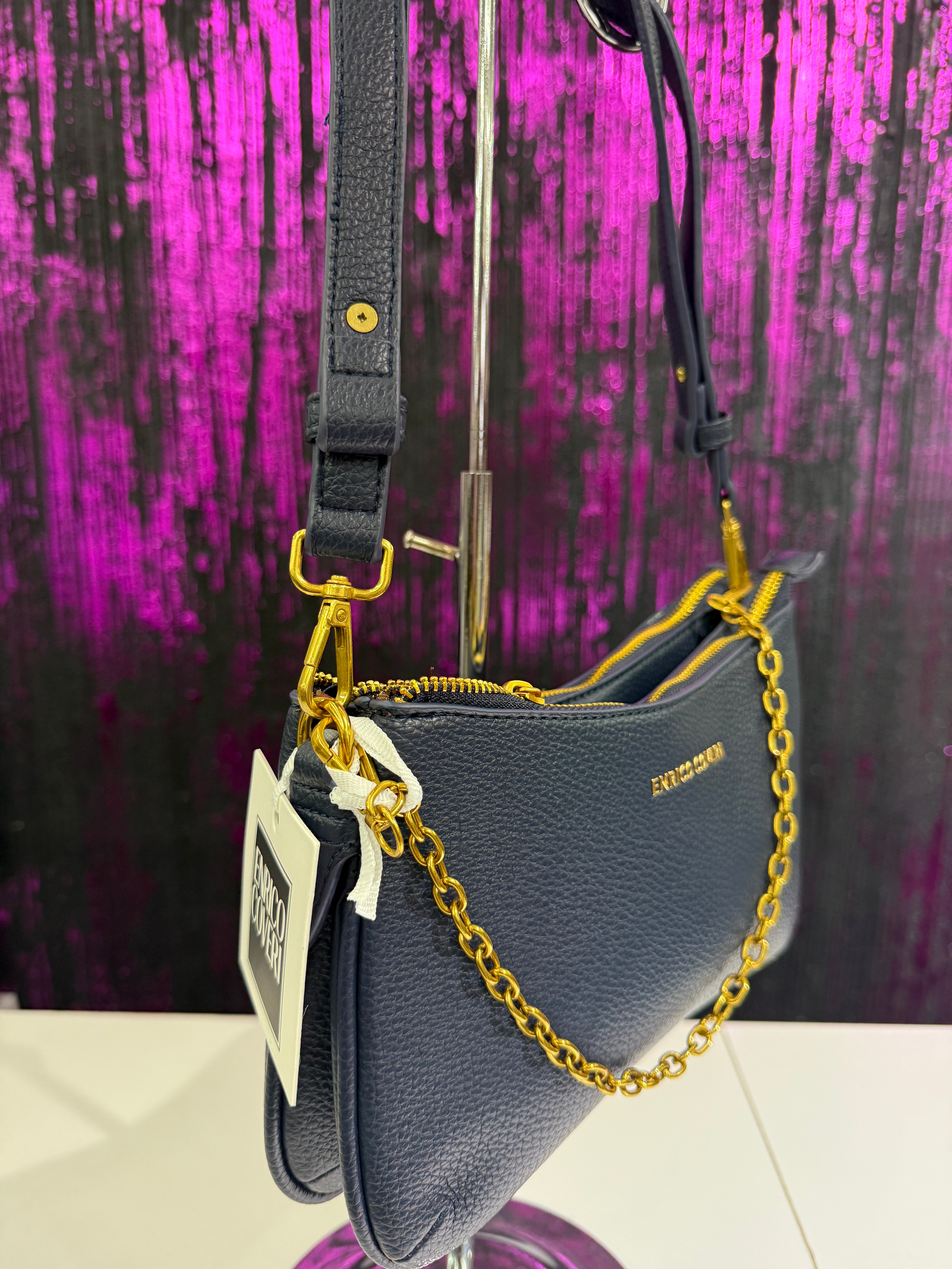 Borsa Enrico Coveri – Modello Spalla con Catena Oro