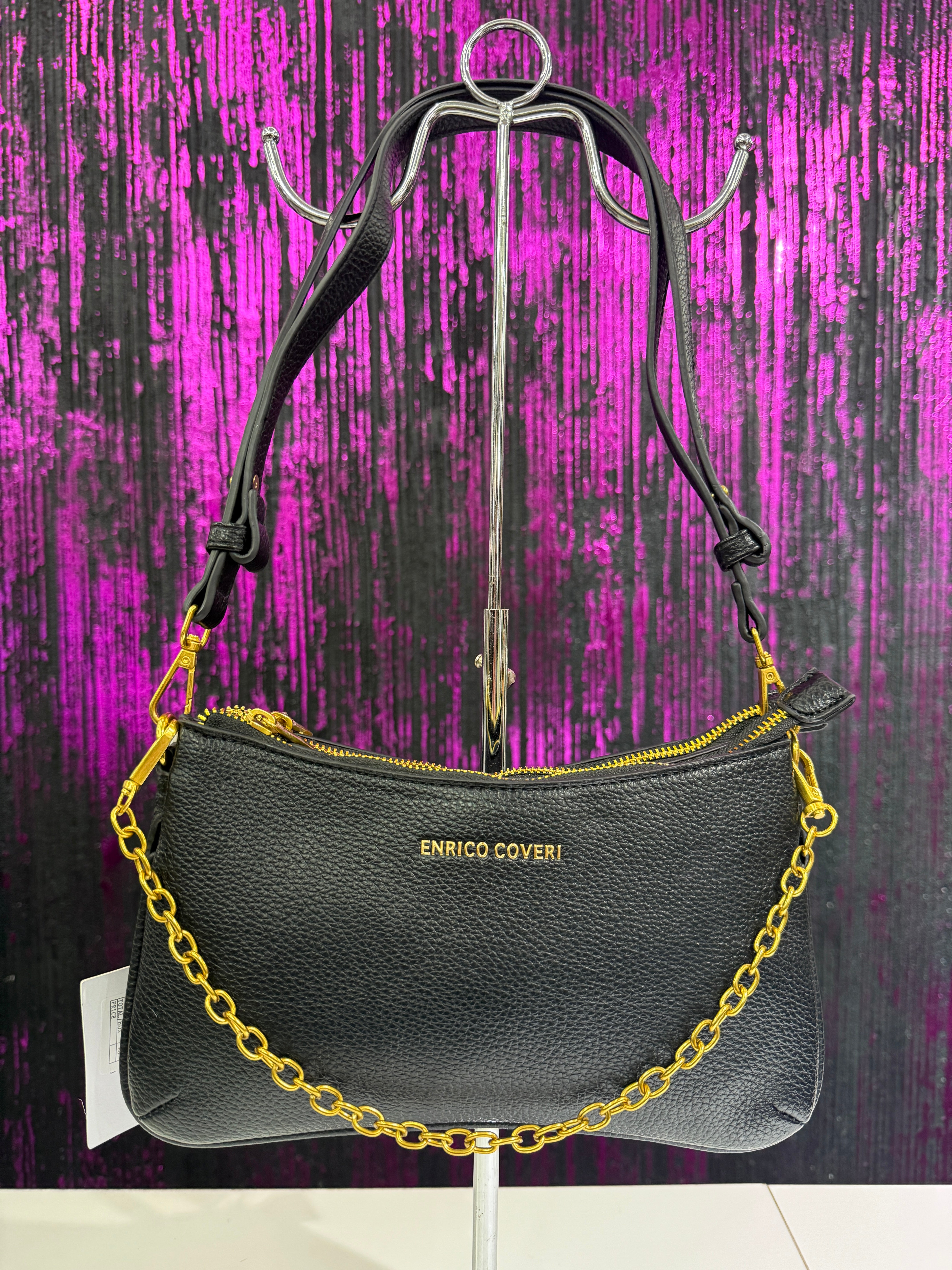 Borsa Enrico Coveri – Modello Spalla con Catena Oro