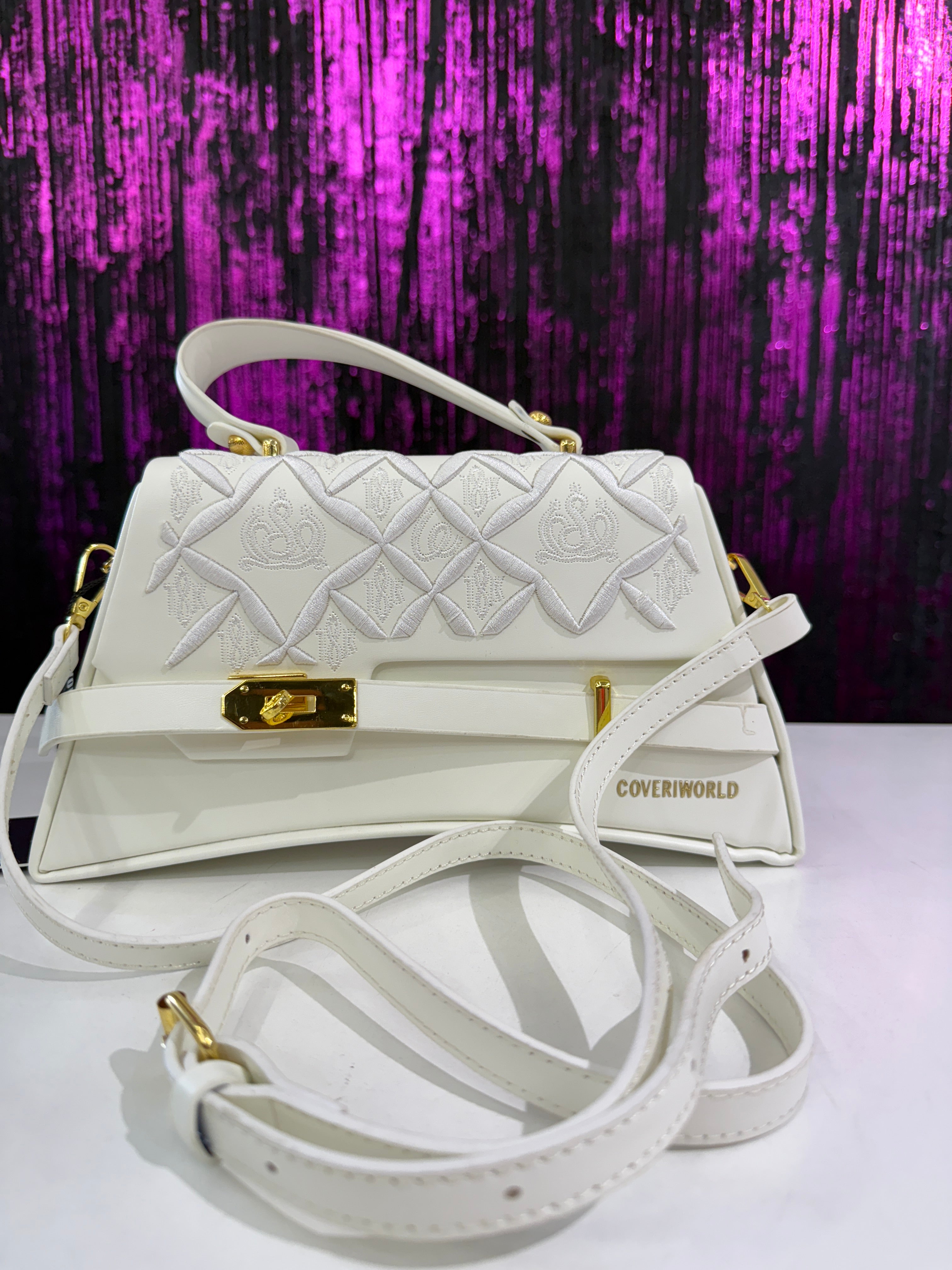 Borsa Donna a Mano e Tracolla Coveri World – Ricamo Elegante