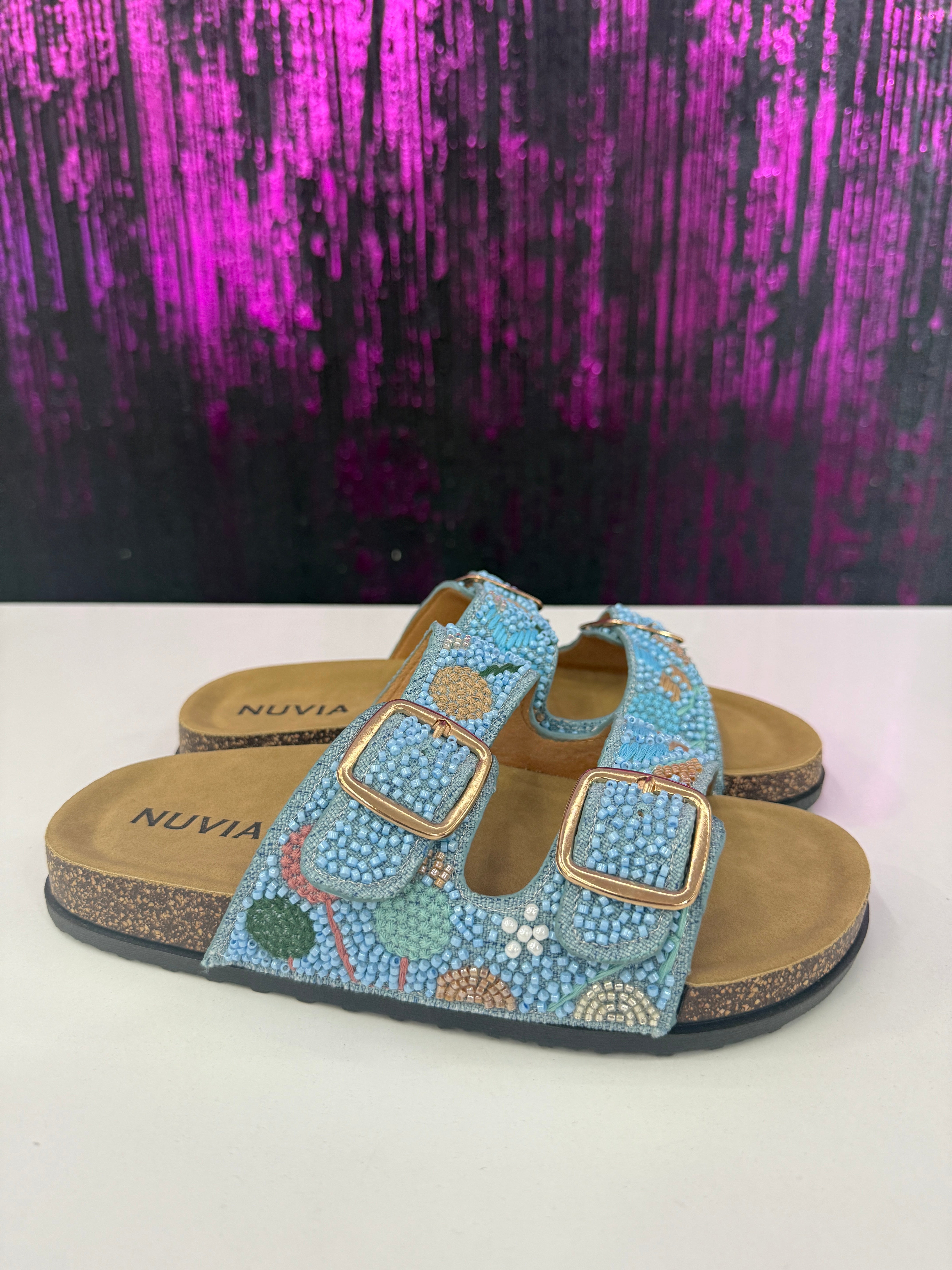 Ciabatte mod.Birk Perline