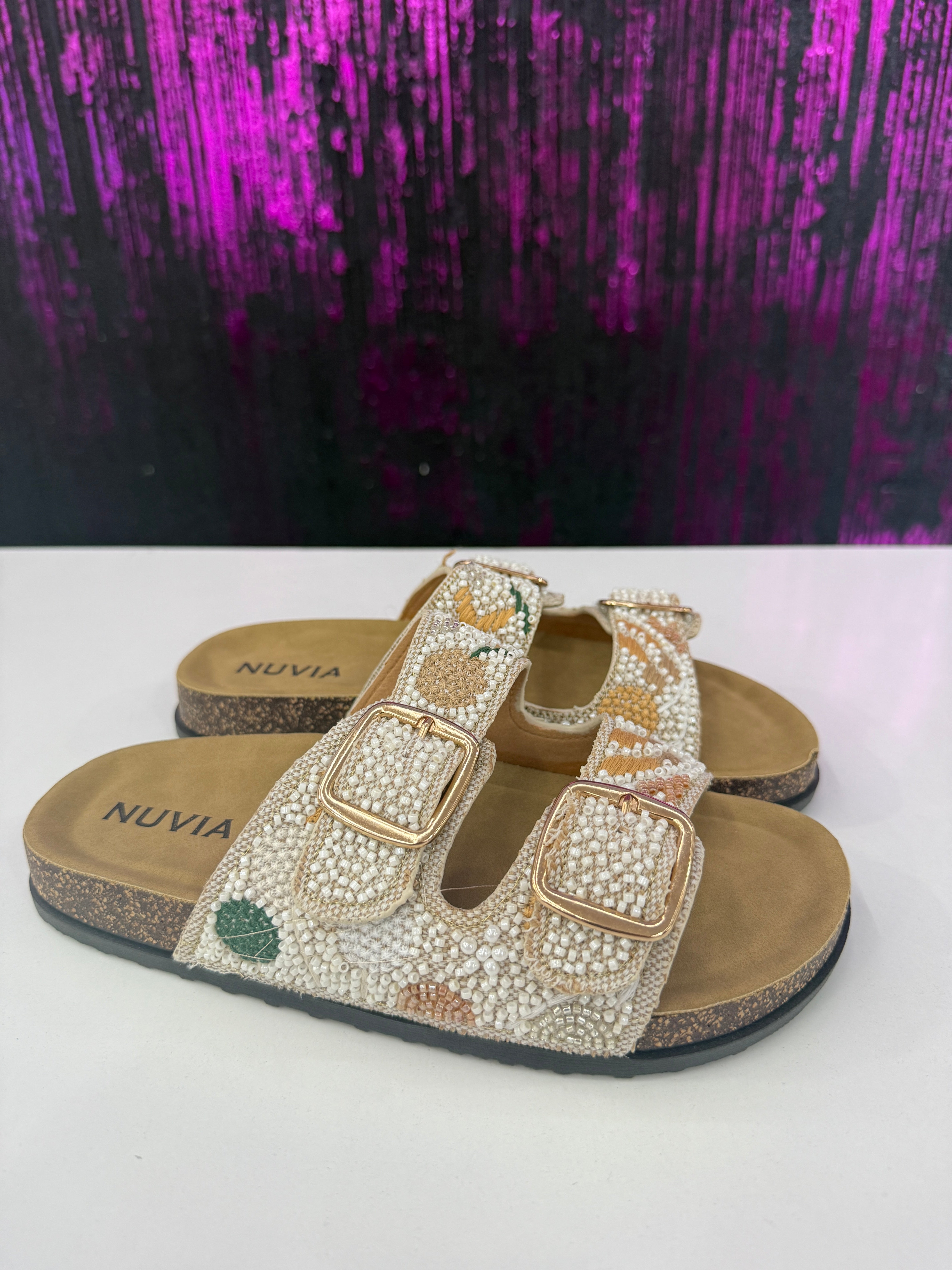 Ciabatte mod.Birk Perline
