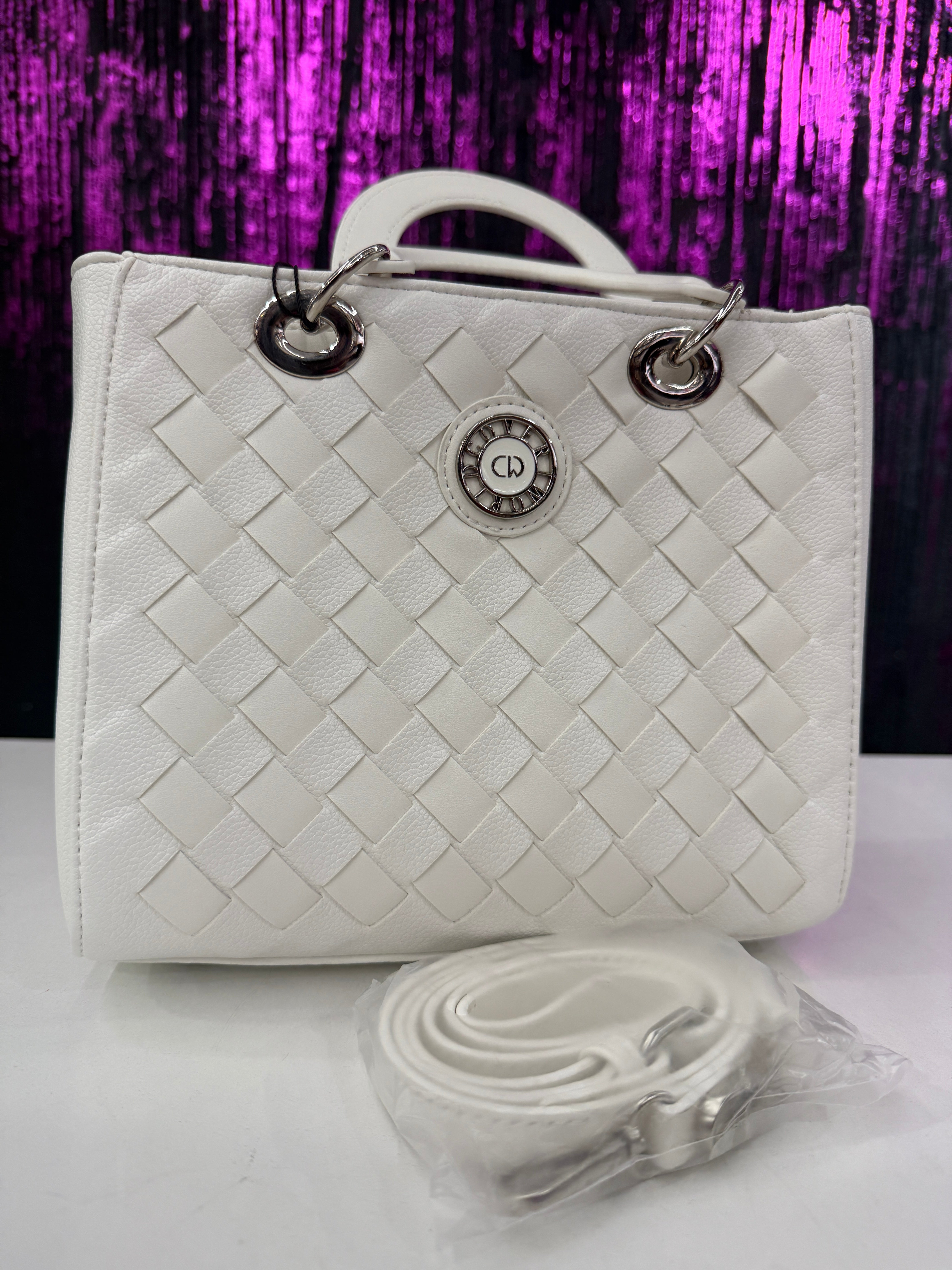 Borsa  Rigida Enrico Coveri intrecciata