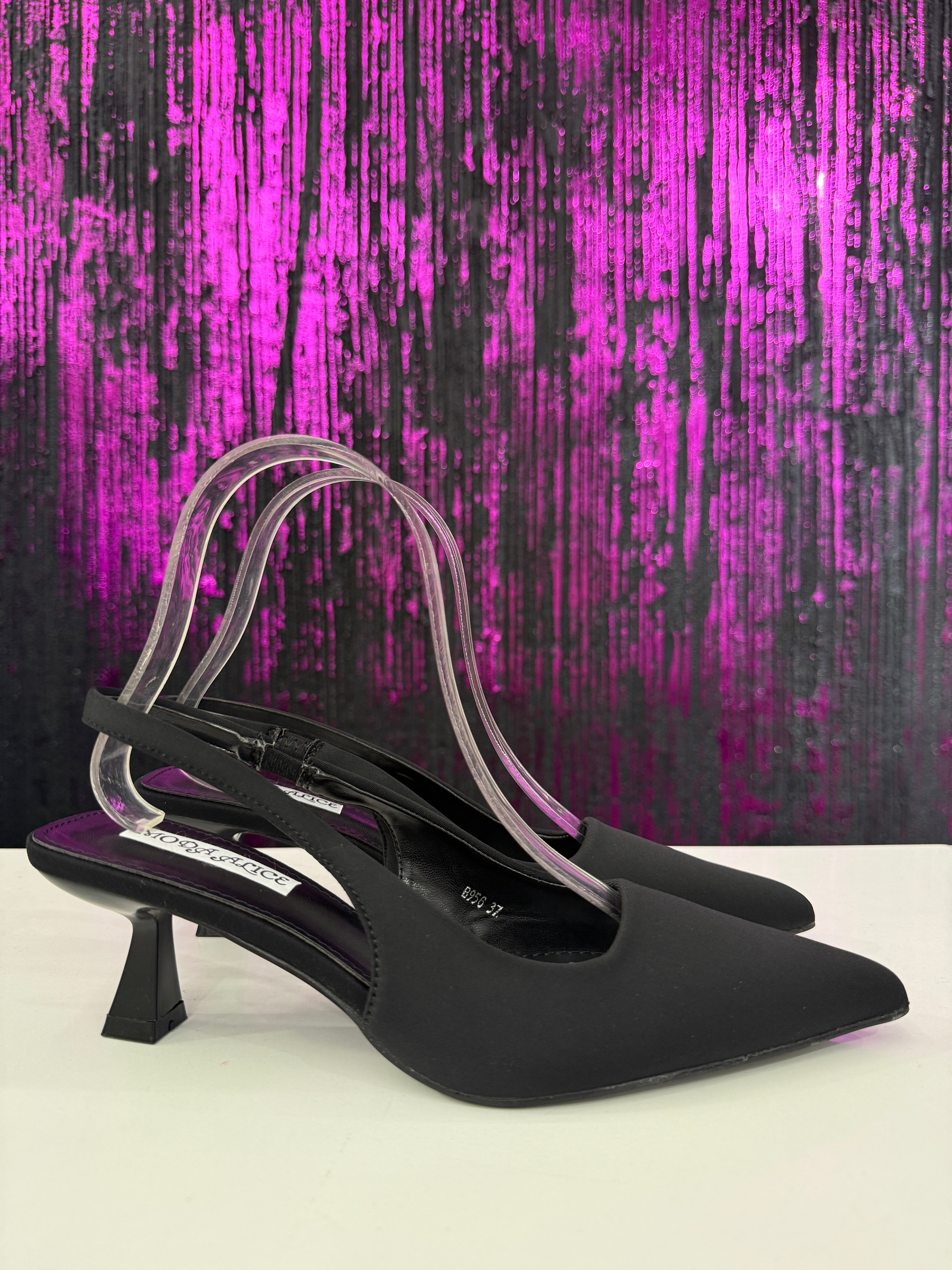 Slingback 3cm tessuto