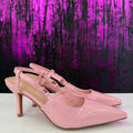 Slingback in vernice