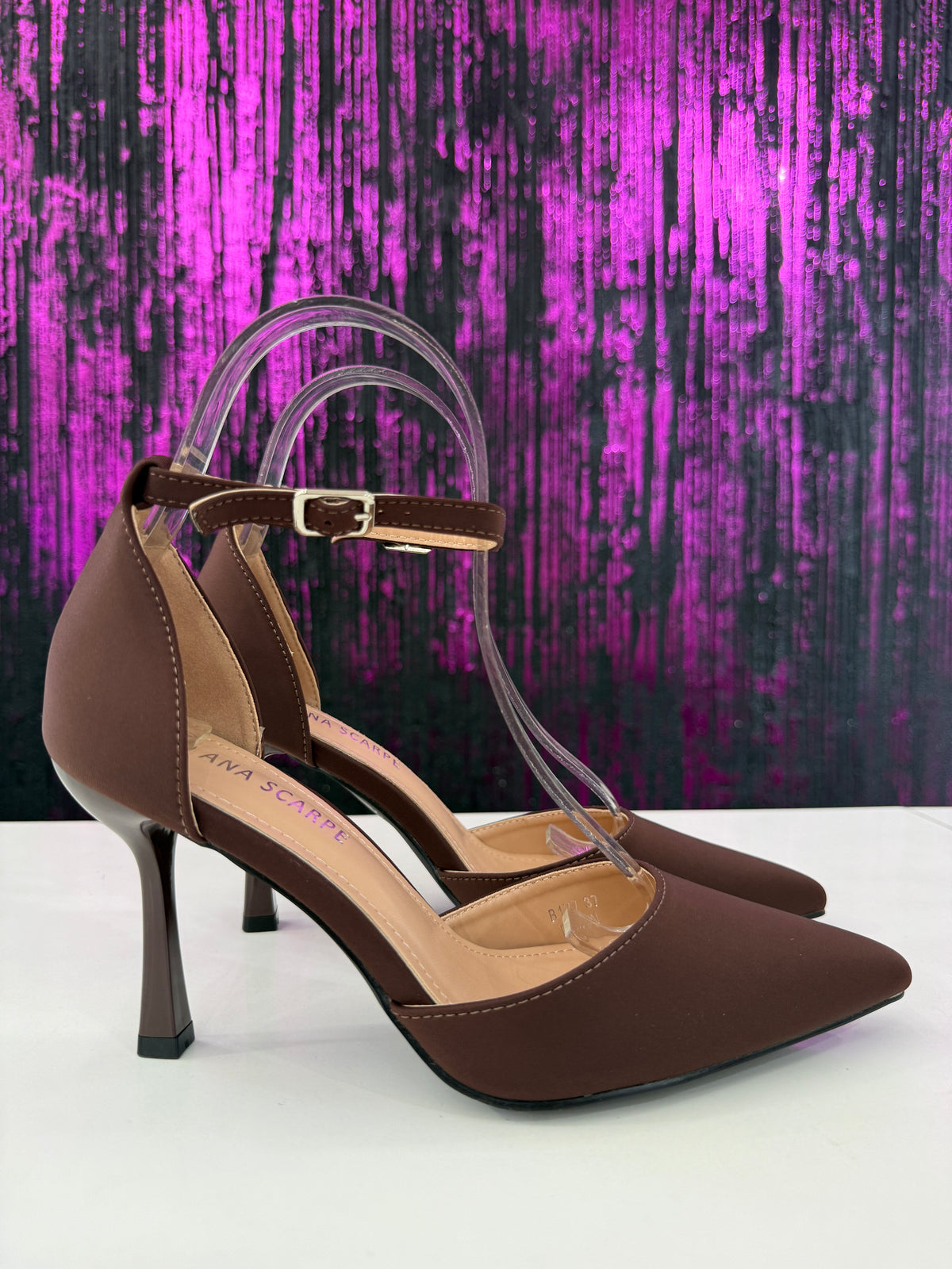 Slingback tessuto