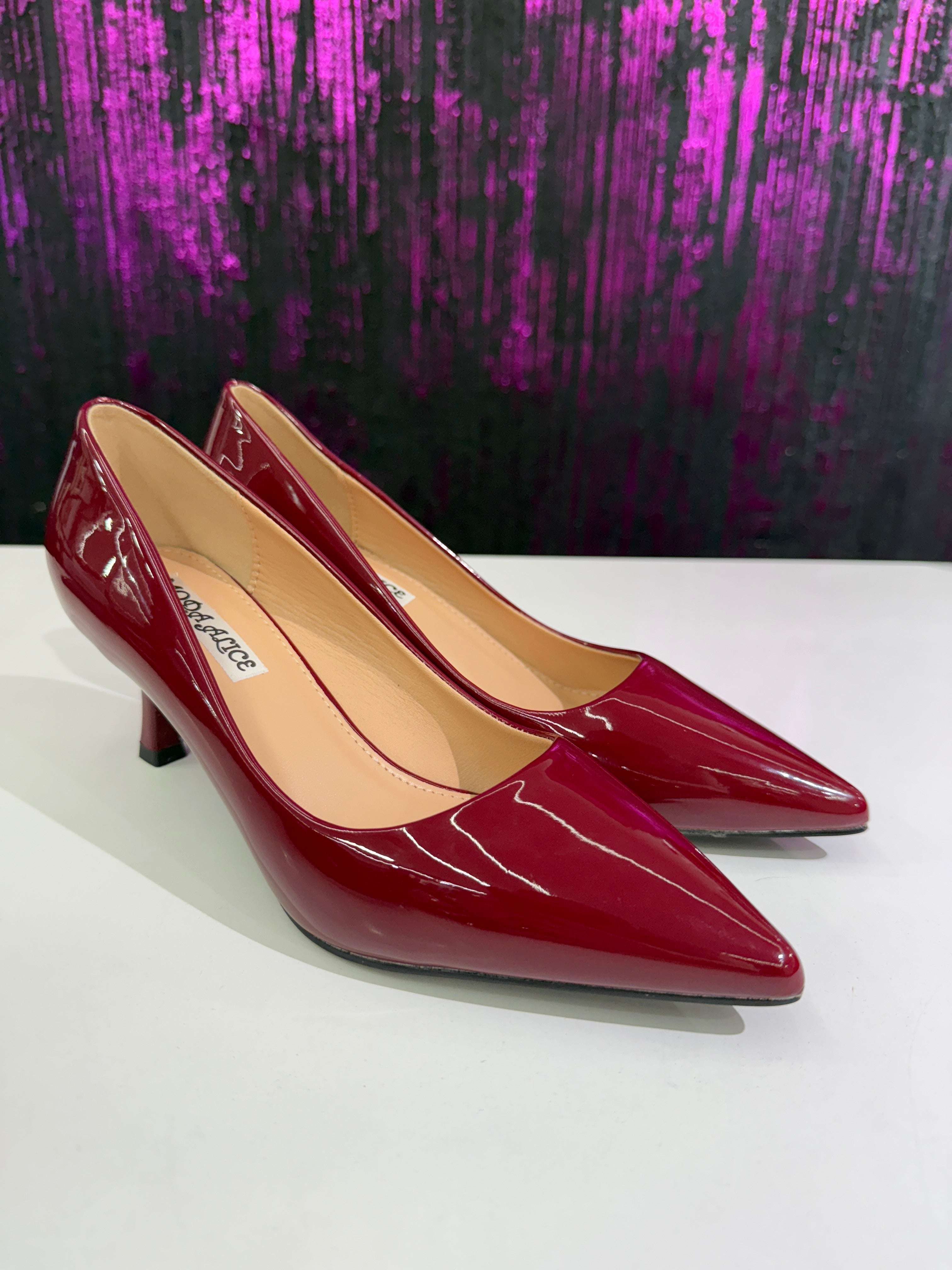 Décolleté Donna Vernice Nera – Tacco piccolo