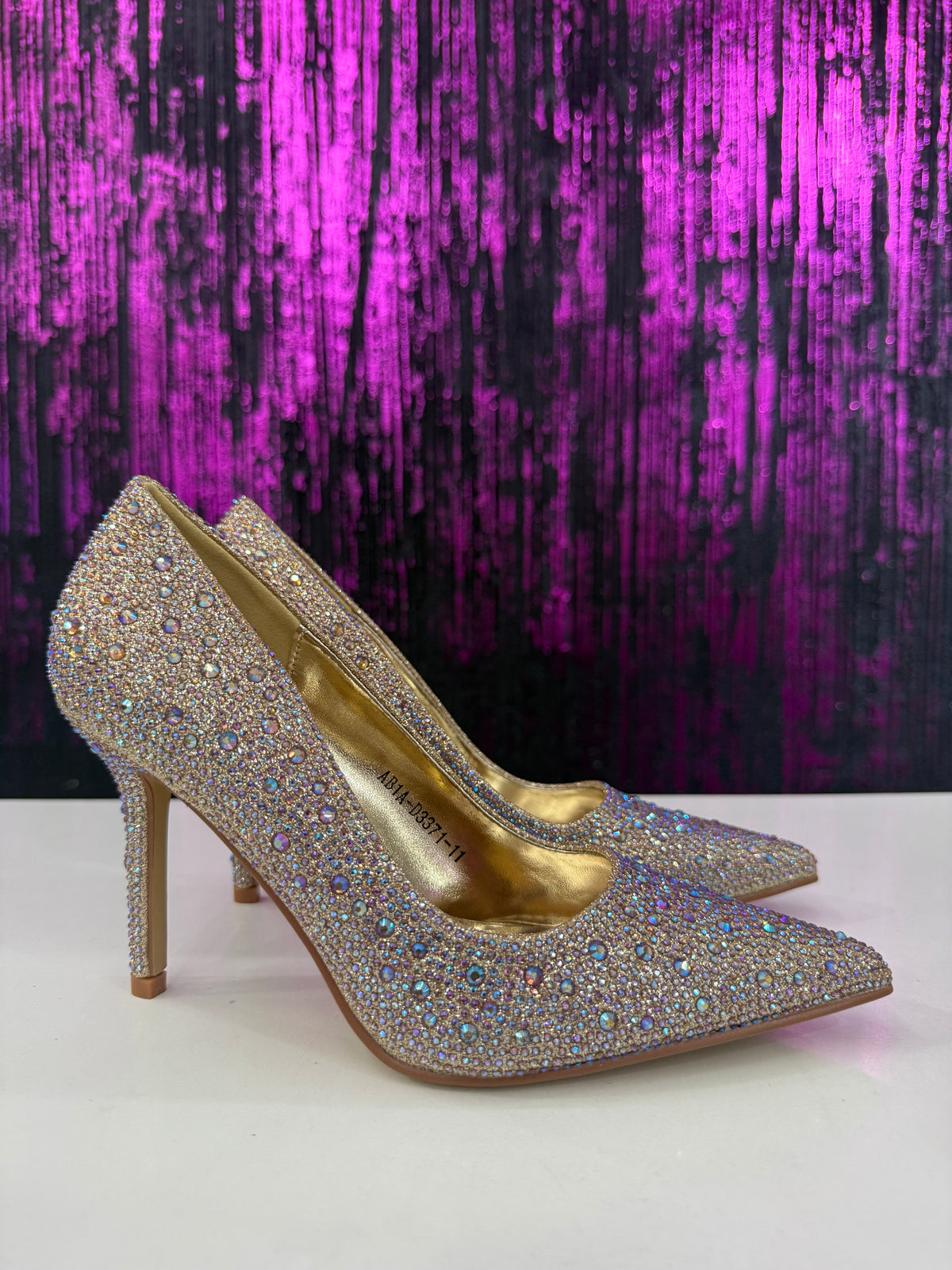Décolleté cerimonia micro-strass