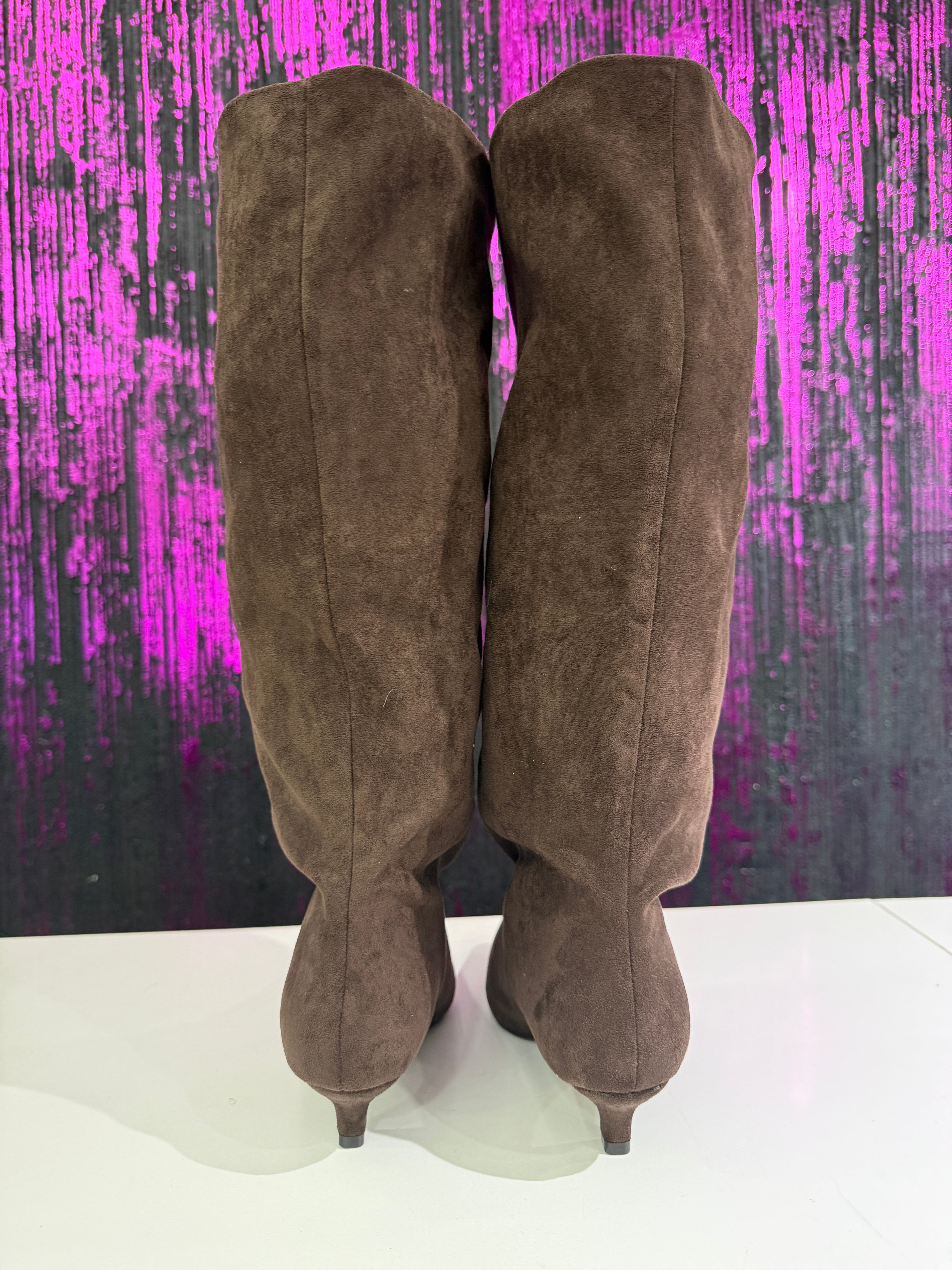 STIVALI CAMOSCIO TACCO COMODO