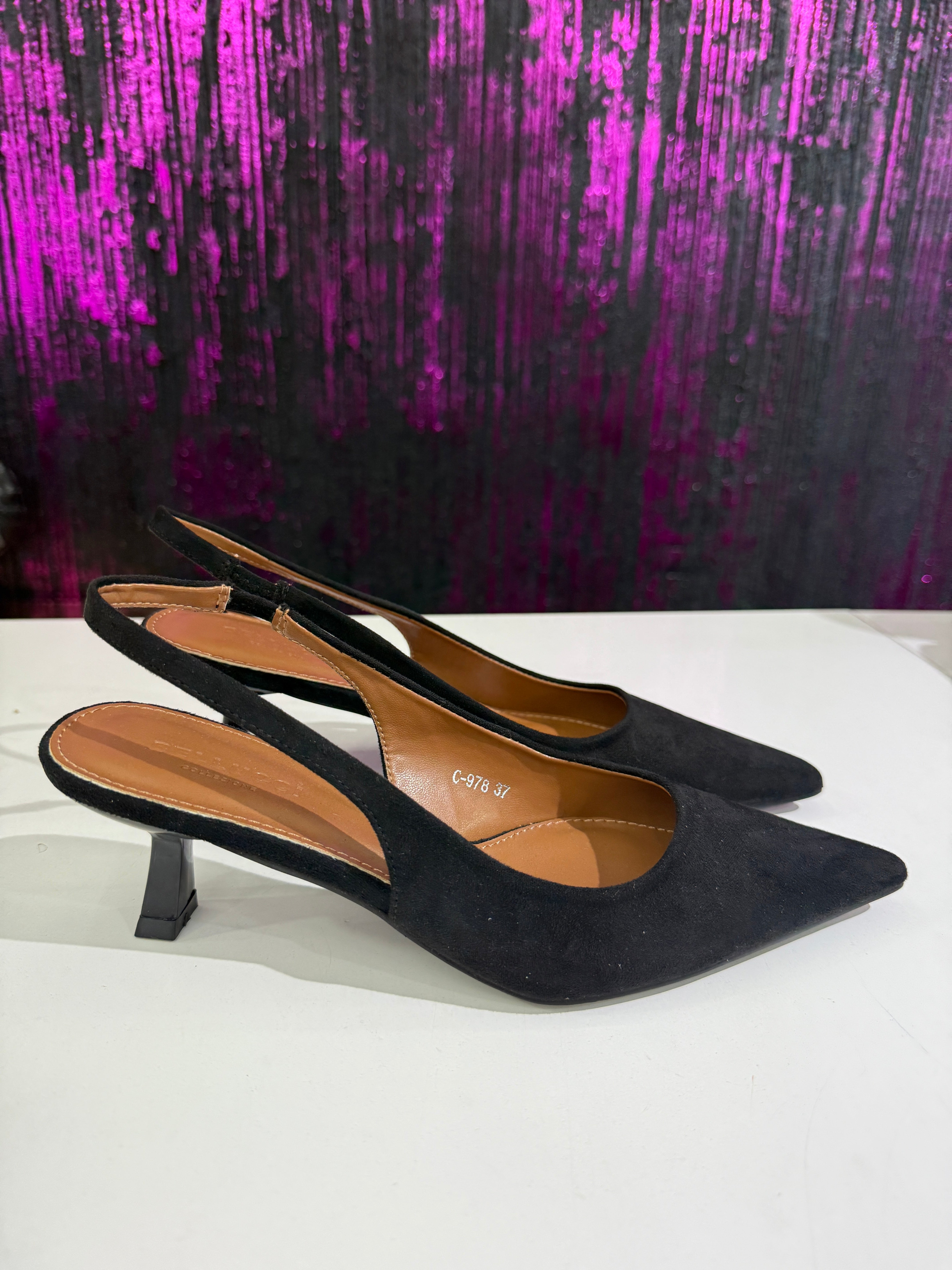 Slingback in Camoscio 3cm