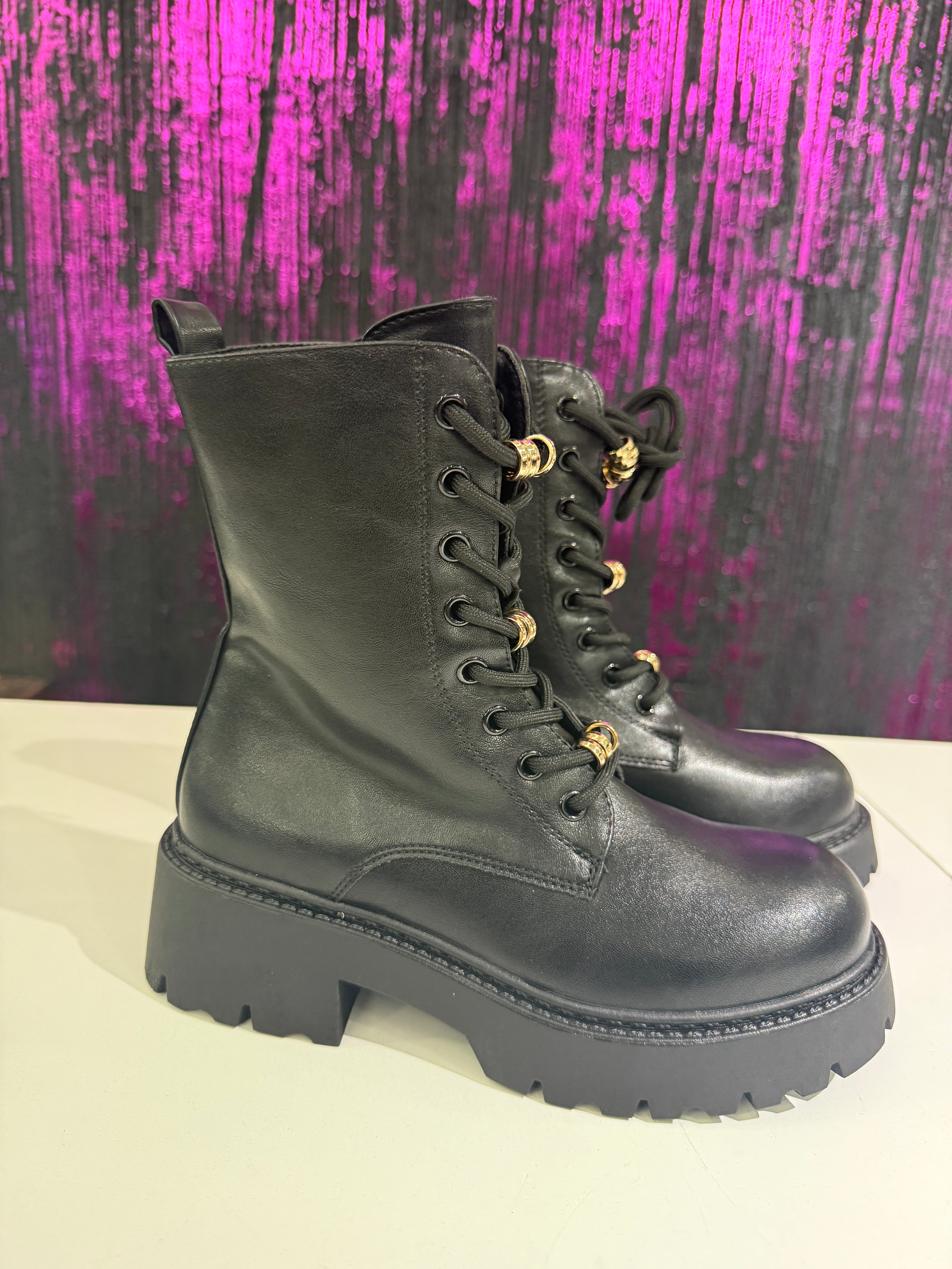 Anfibi Donna con Dettagli Gioiello